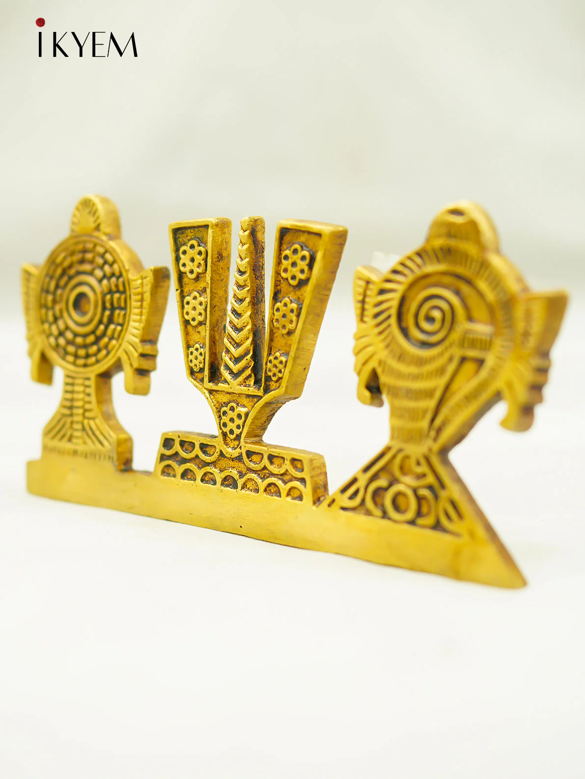Brass Sangu, chakram , Namam stand - Image 2