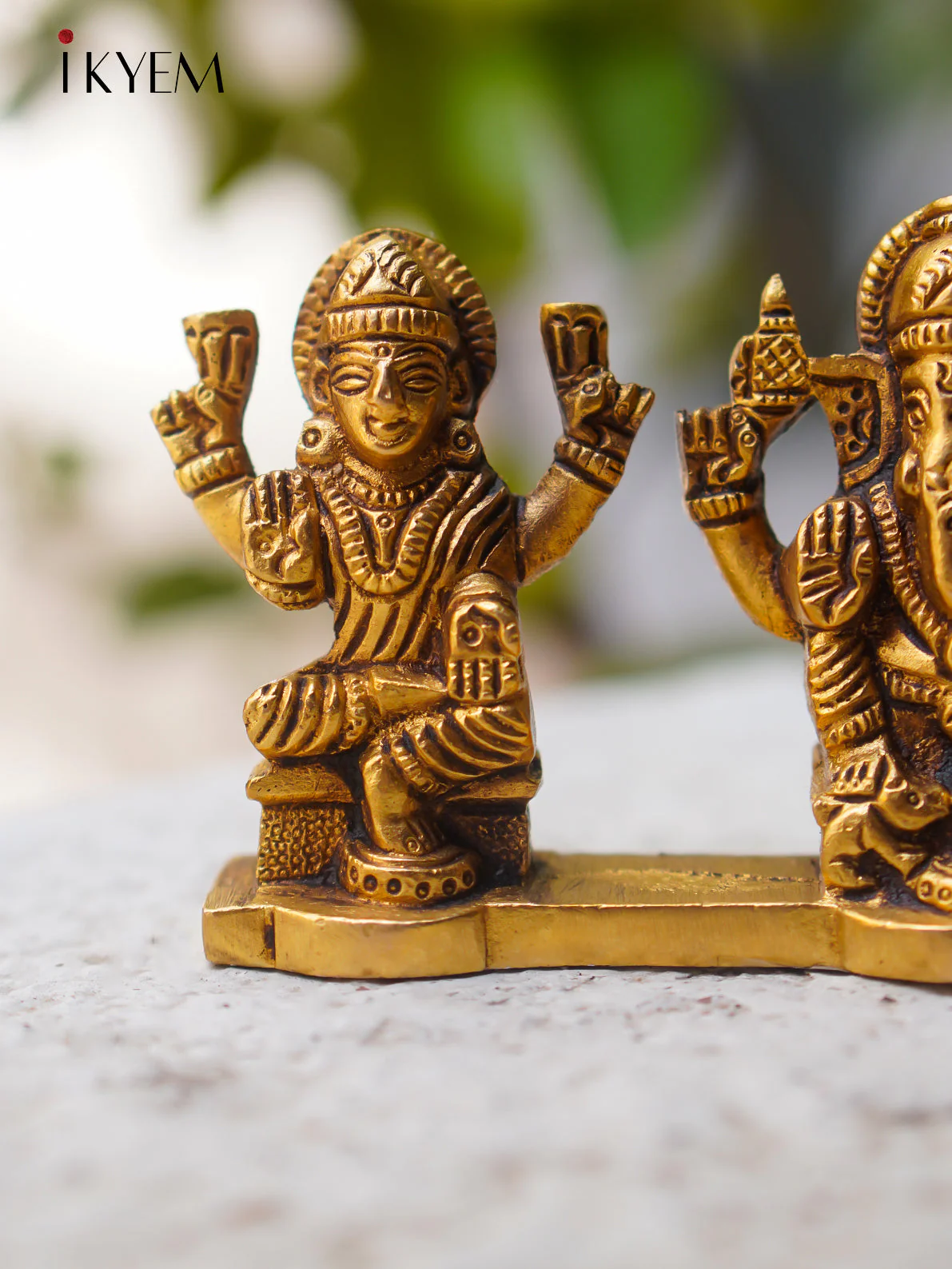Ganesha Lakshmi Saraswathy - Brass Idol - Image 2