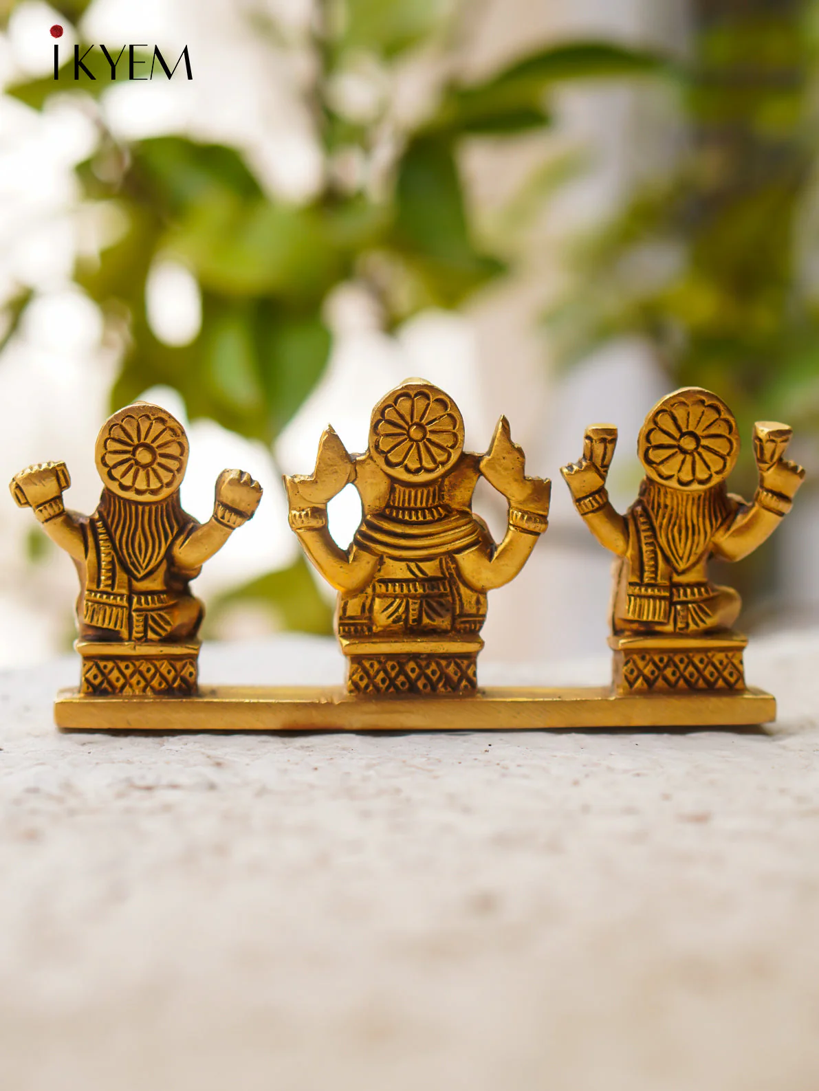 Ganesha Lakshmi Saraswathy - Brass Idol - Image 4