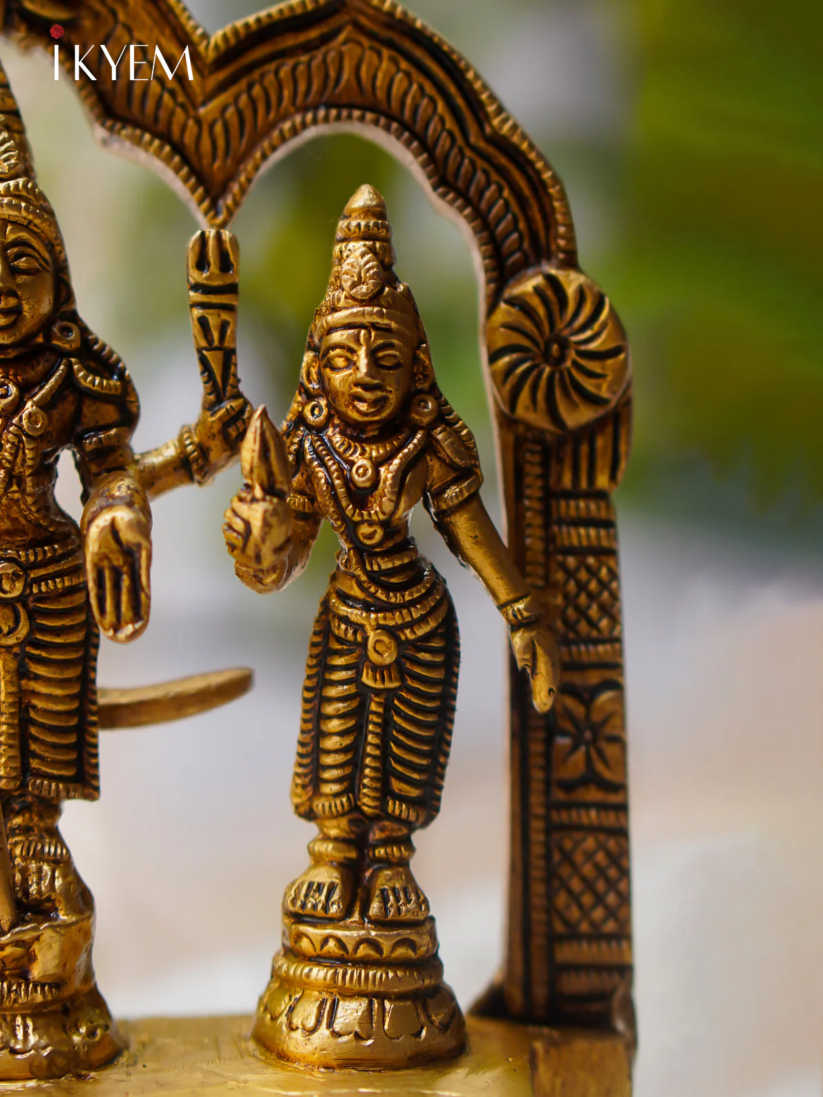 Murugan Valli deivannai - Brass Idol - Image 3