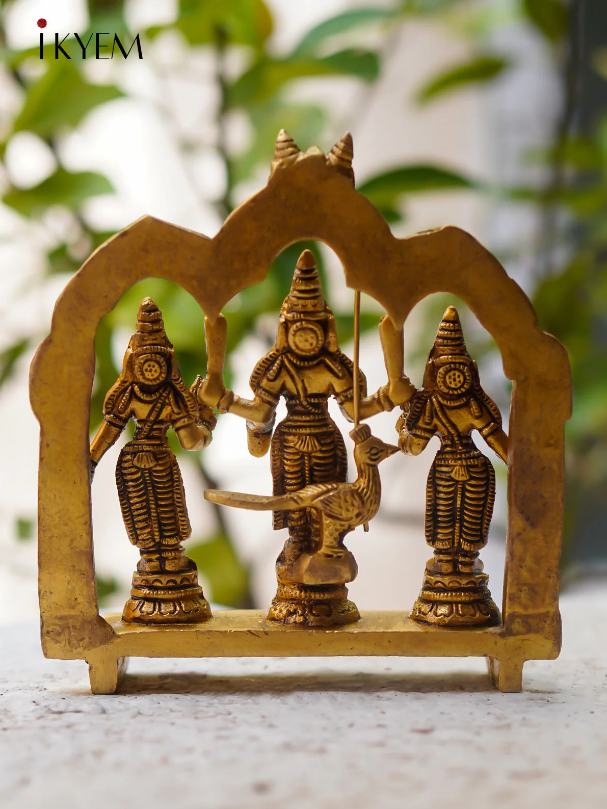 Murugan Valli deivannai - Brass Idol - Image 4