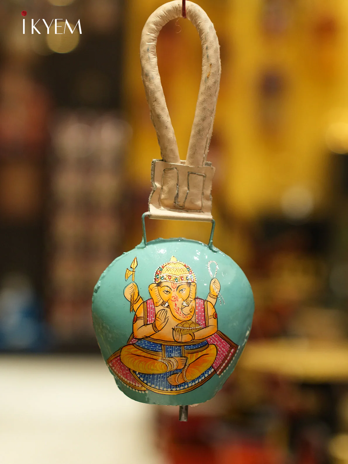 Blue Ganesha  Cow Bell - Image 2