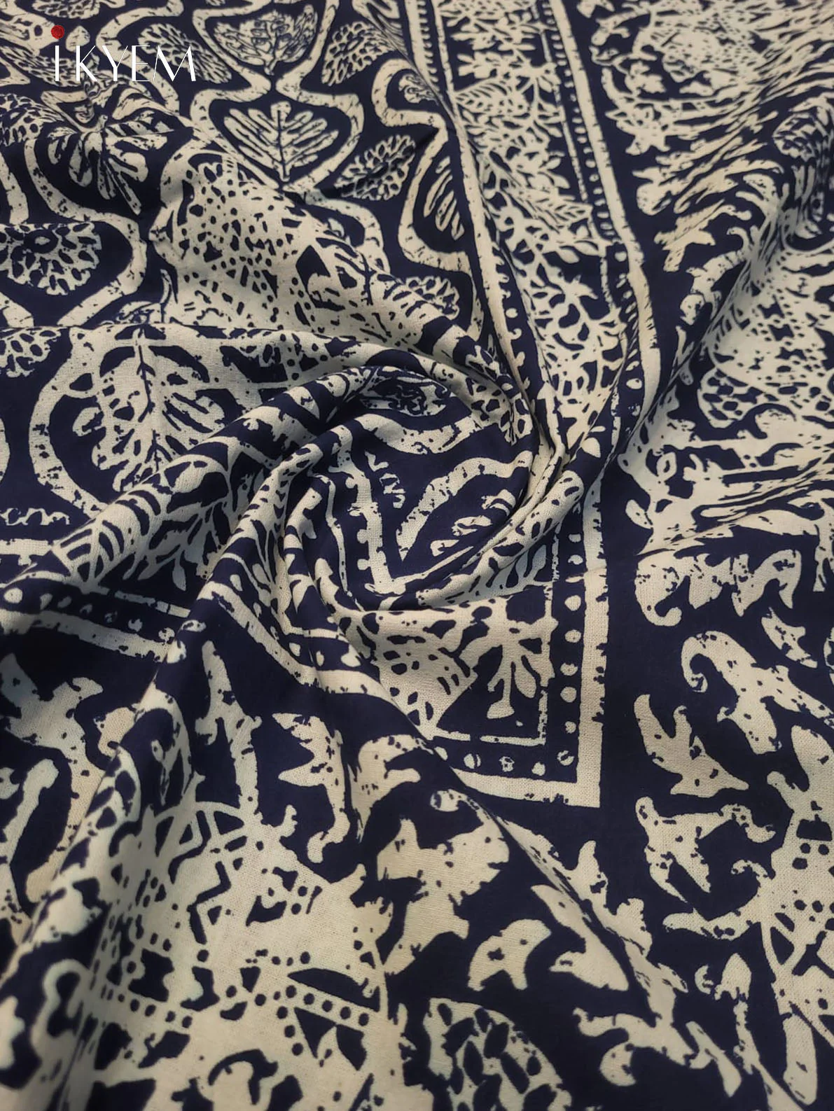 Indigo Blue & Cream