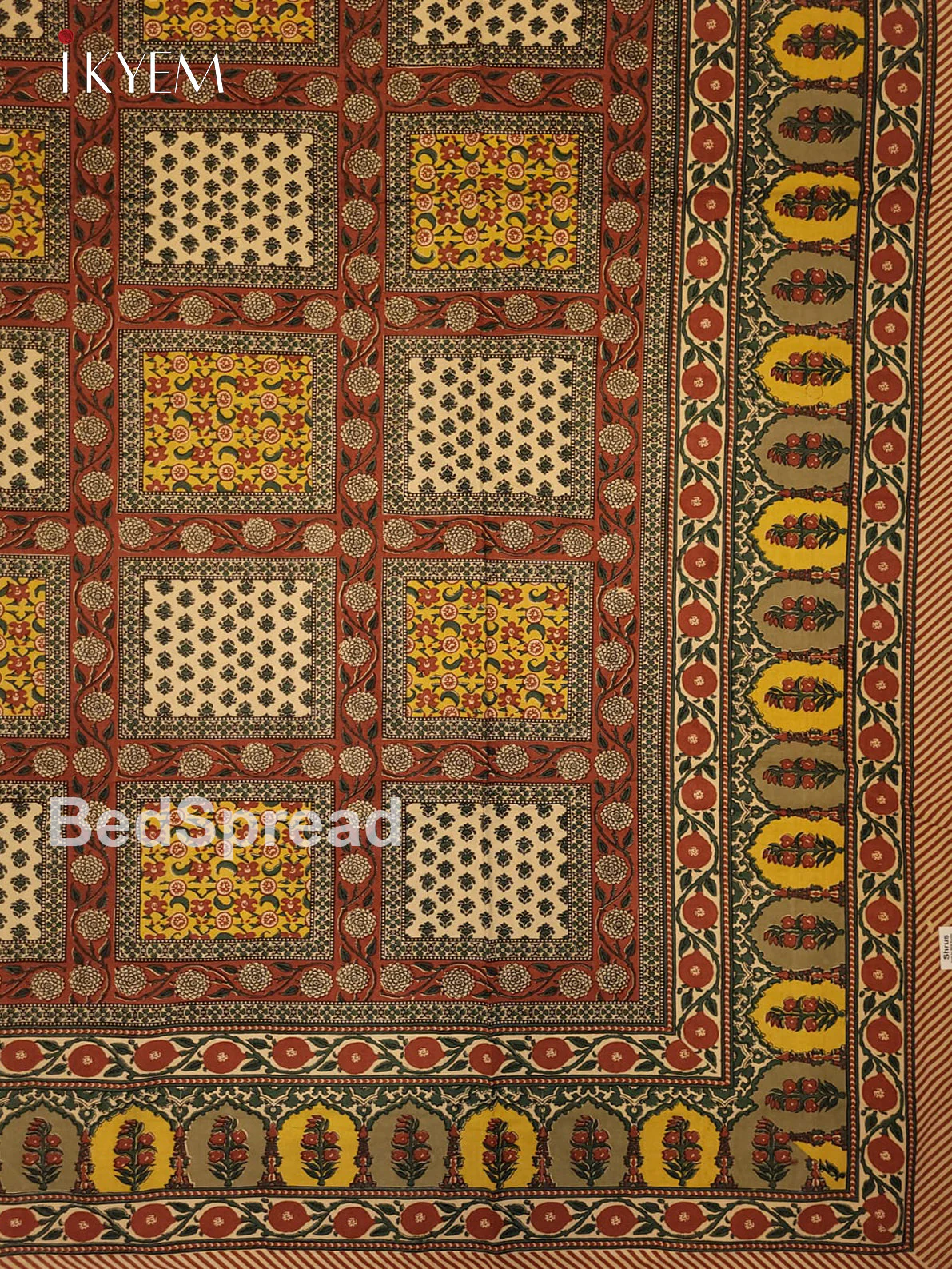 Brick & Yellow - Bed Spread - Image 3