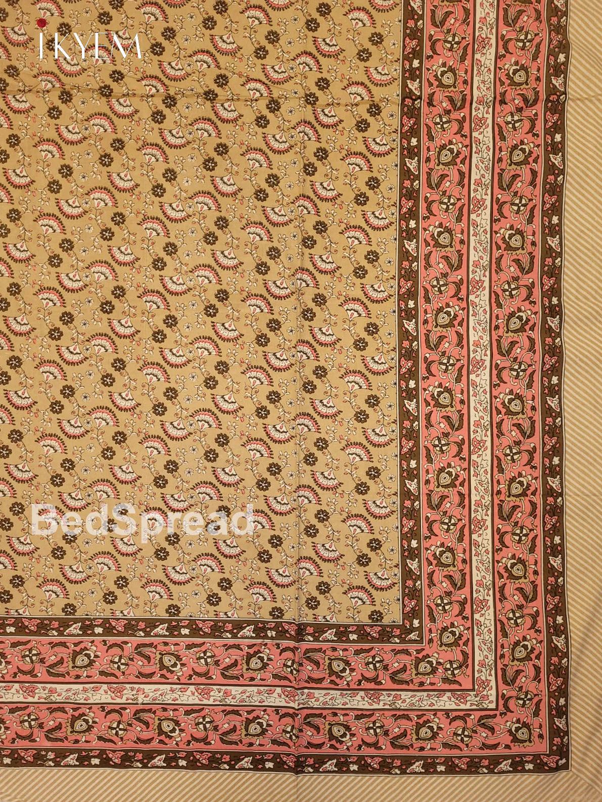 Sandal & Peach - Bed Spread - Image 3