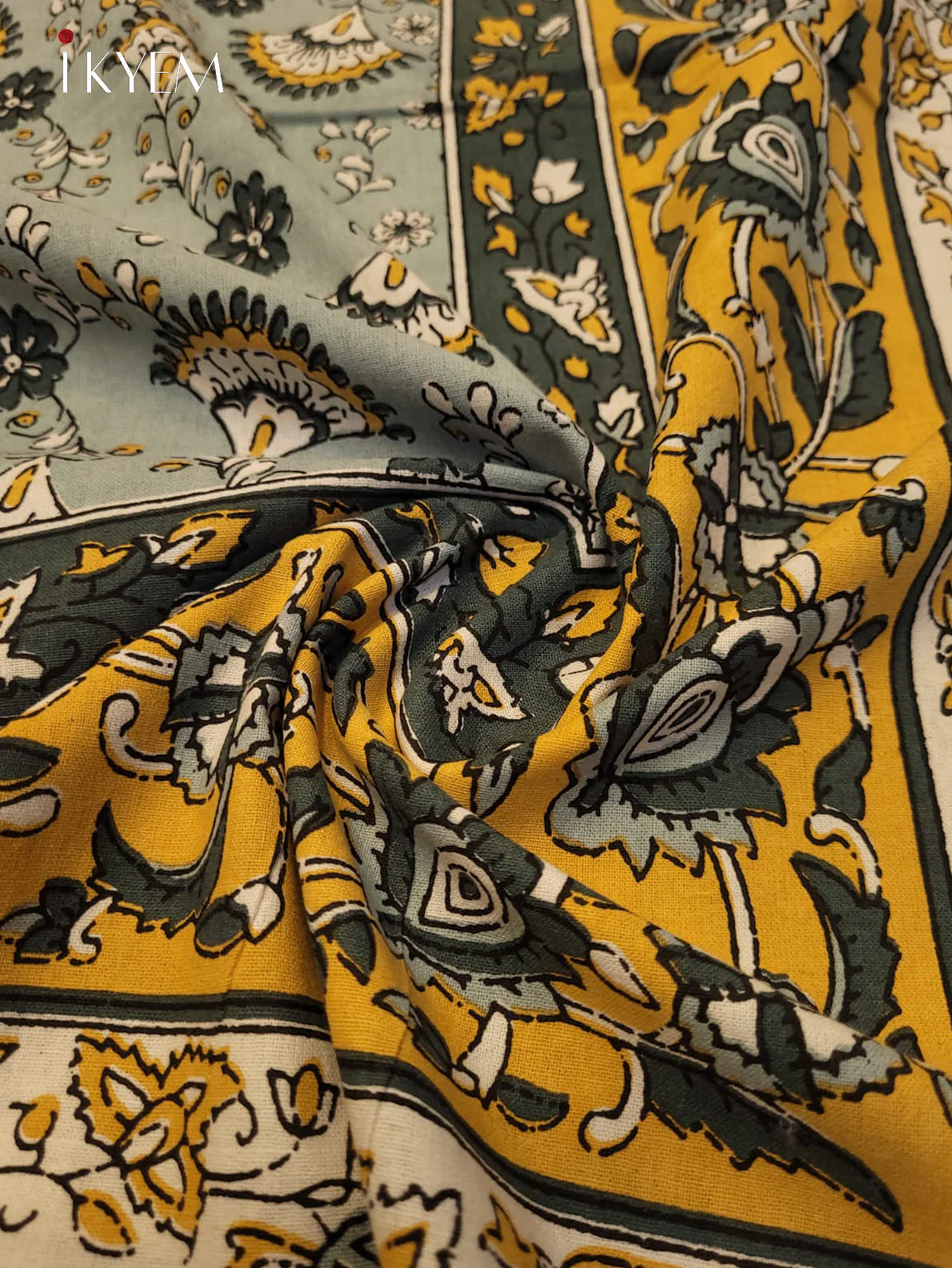 Grey & Yellow - Bed Spread