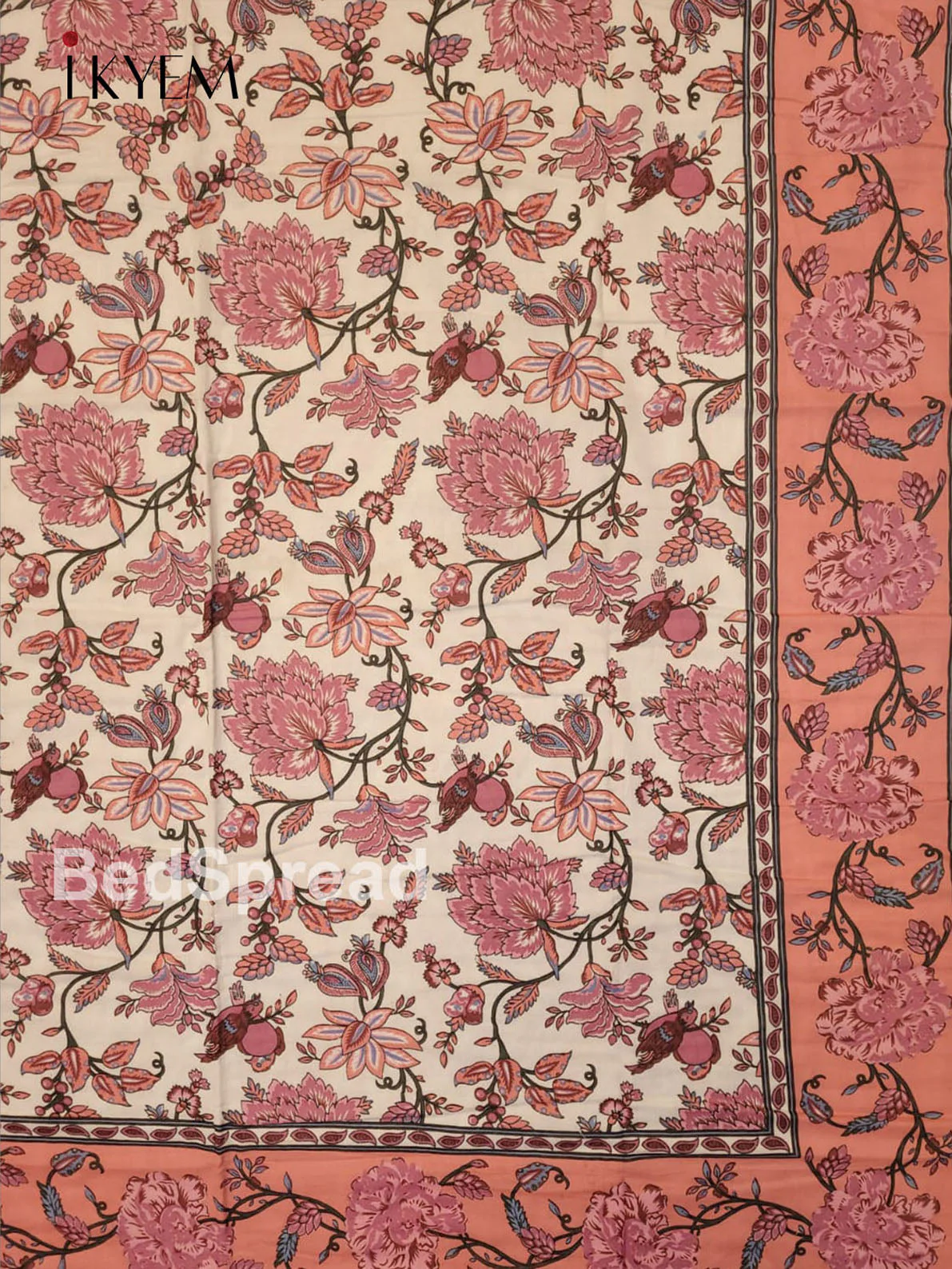 Cream & Pink Dohar - Set of 2 - 4GJ03237 - Image 3