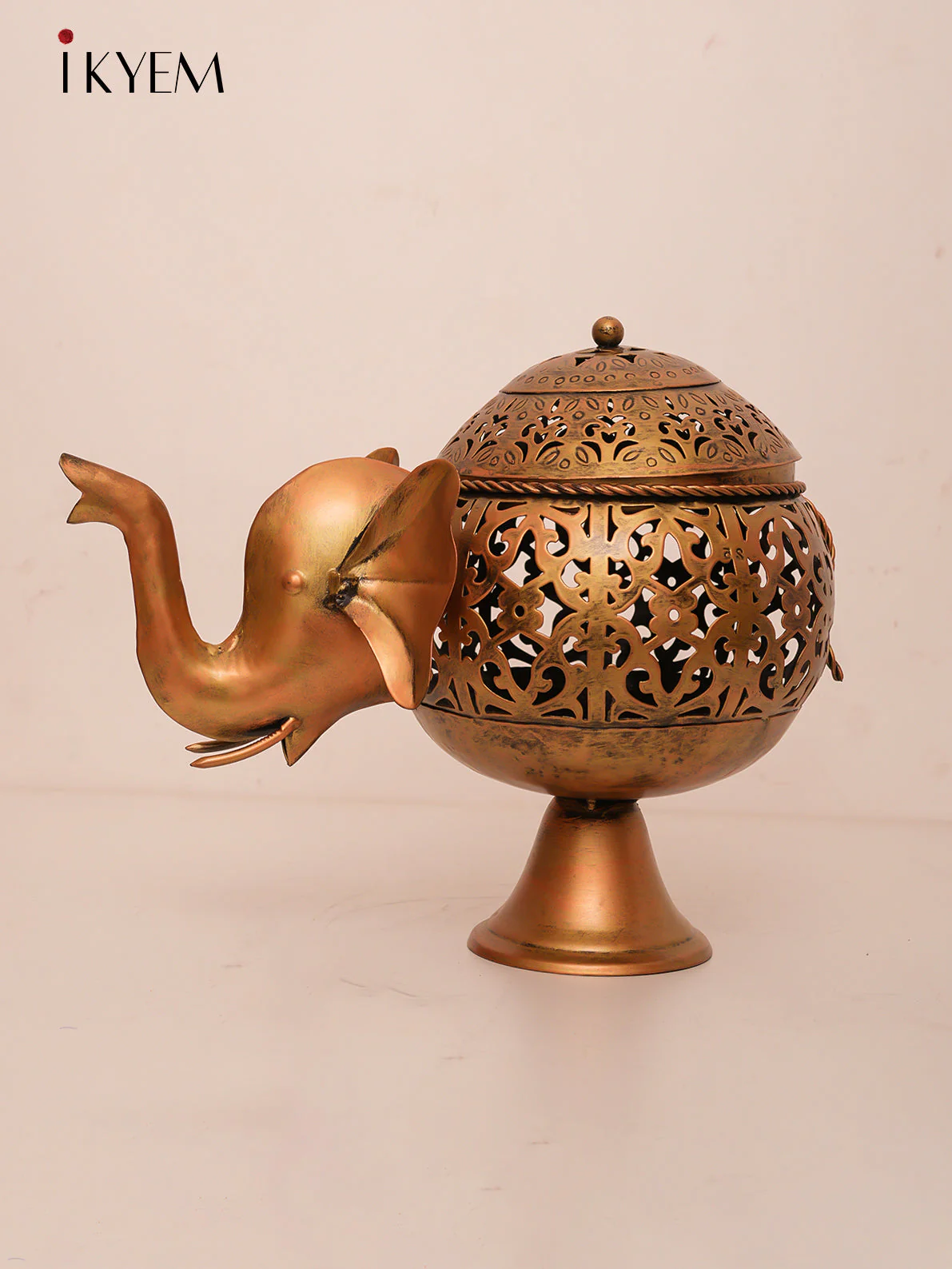 Brass Elephant Candle holder - Image 2