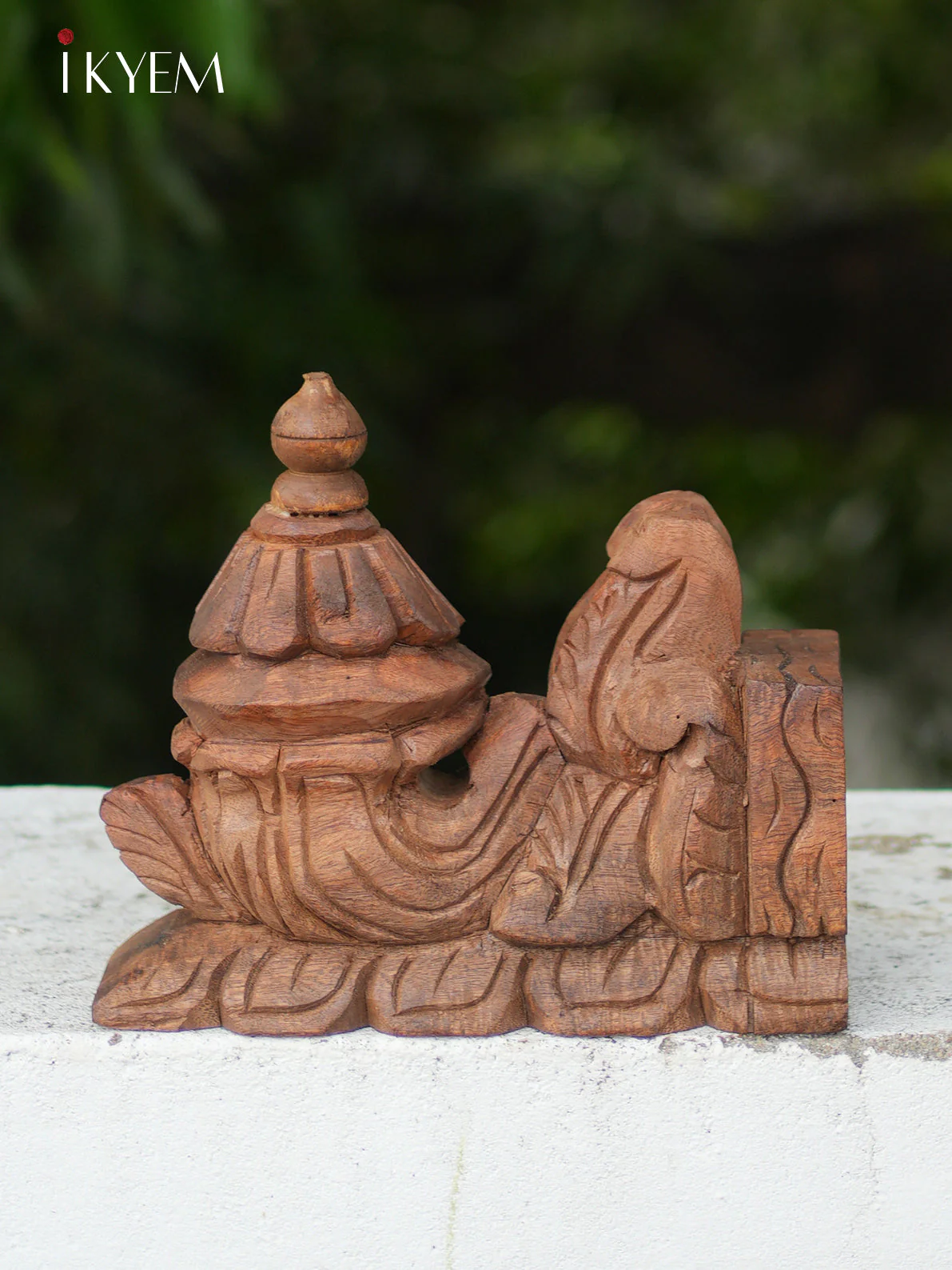 Hand Carved  wooden floral bracket (pair) - Image 3
