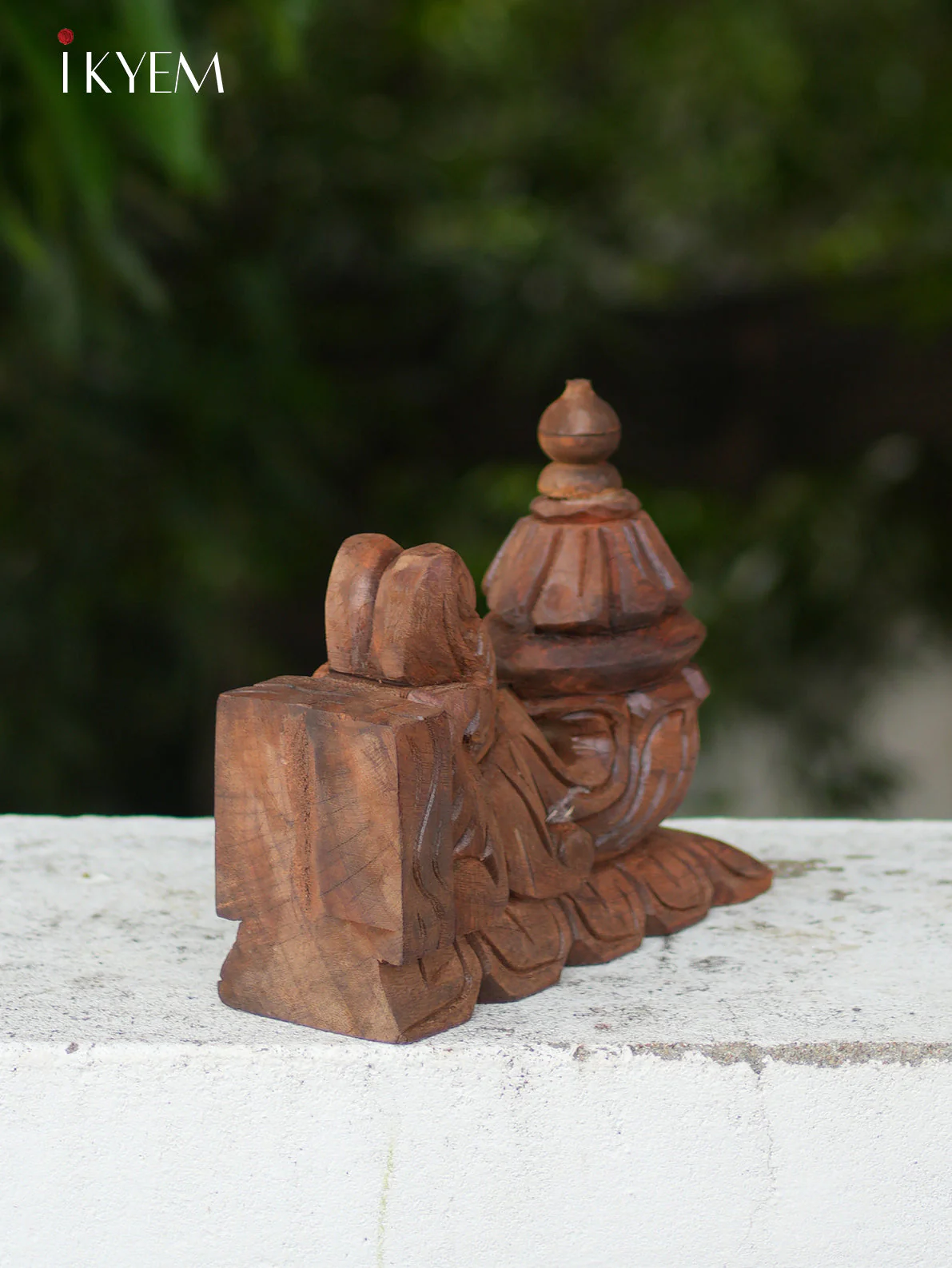 Hand Carved  wooden floral bracket (pair) - Image 4