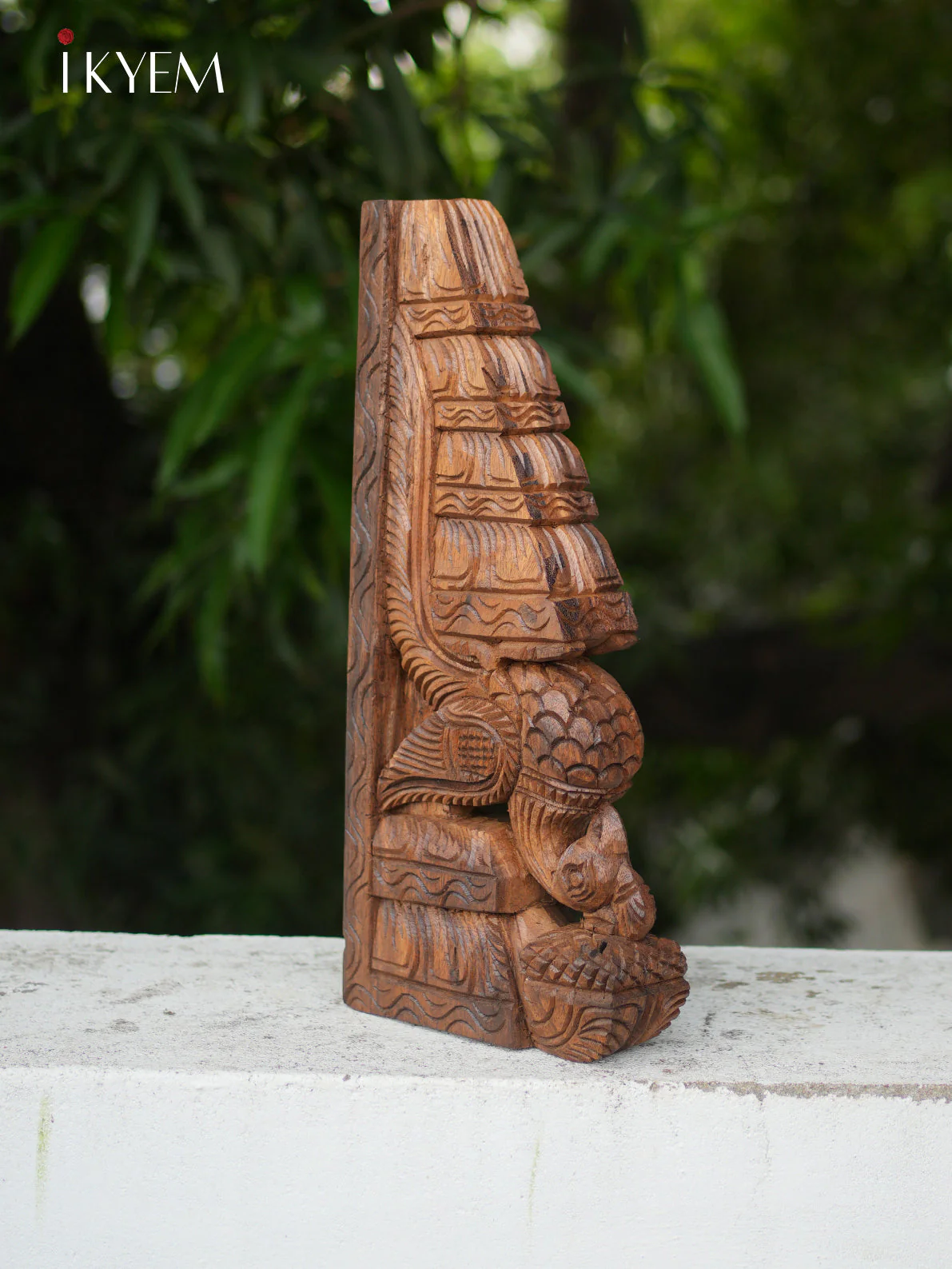 Hand Carved  Wooden Peacock Bracket (pair) - Image 2