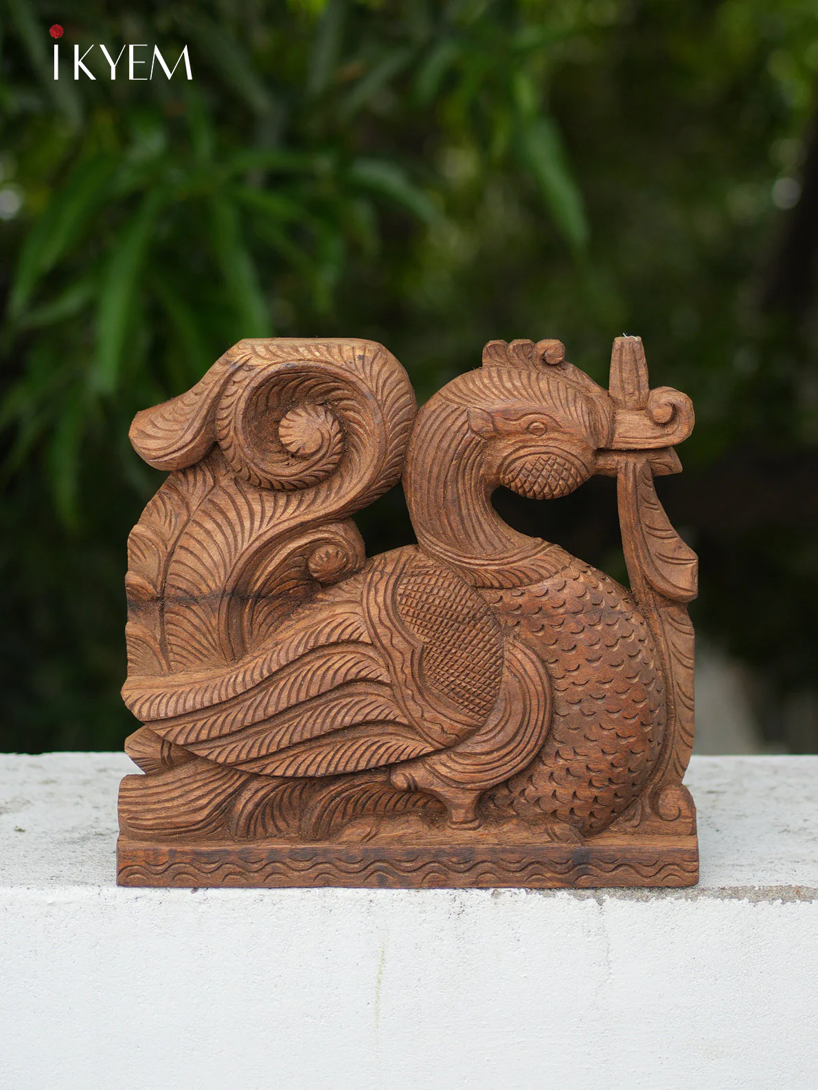 Hand Carved  Wooden Annapakshi Bracket