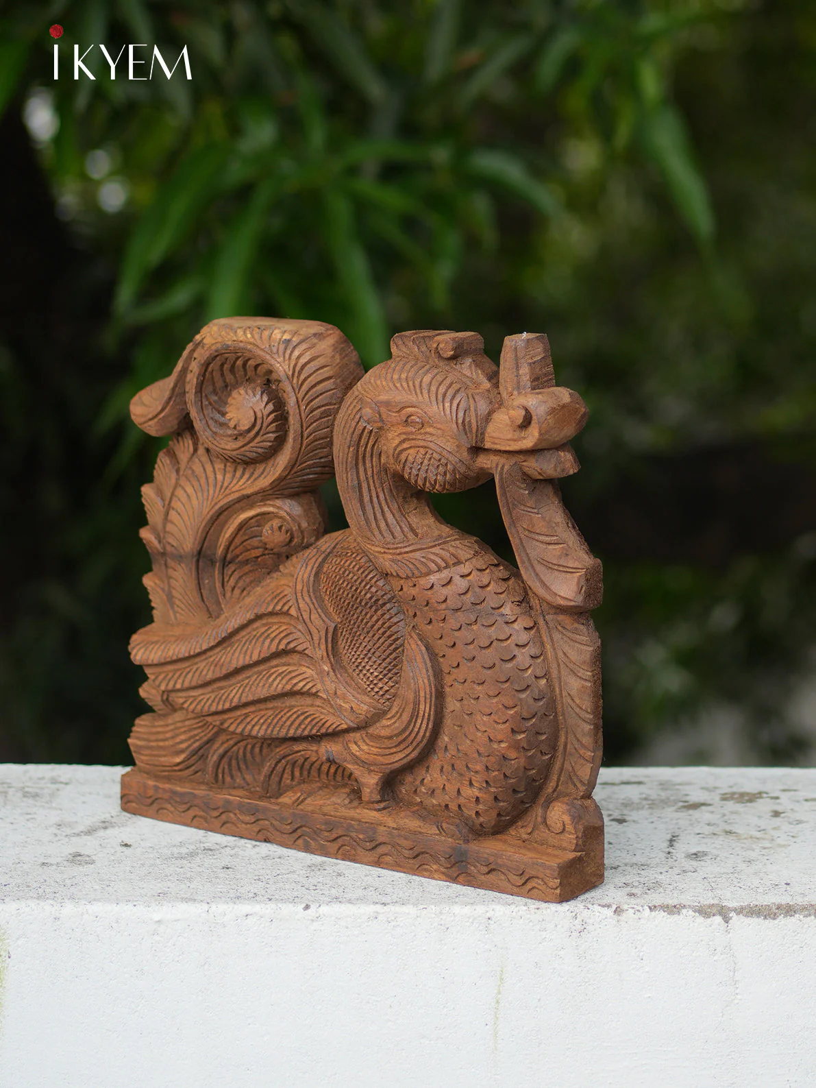 Hand Carved  Wooden Annapakshi Bracket - Image 2
