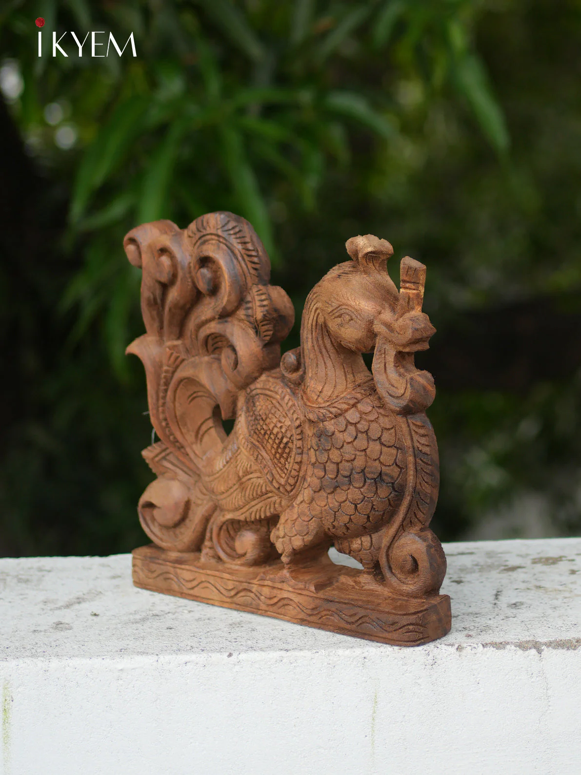 Hand Carved Wooden  Annapakshi Bracket - Image 2