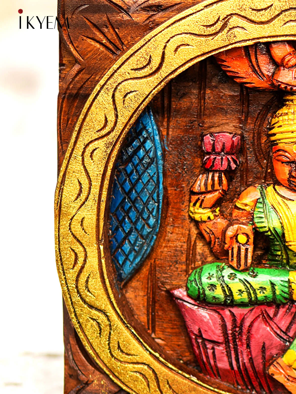 Wooden Lakshmi Panel - Image 3
