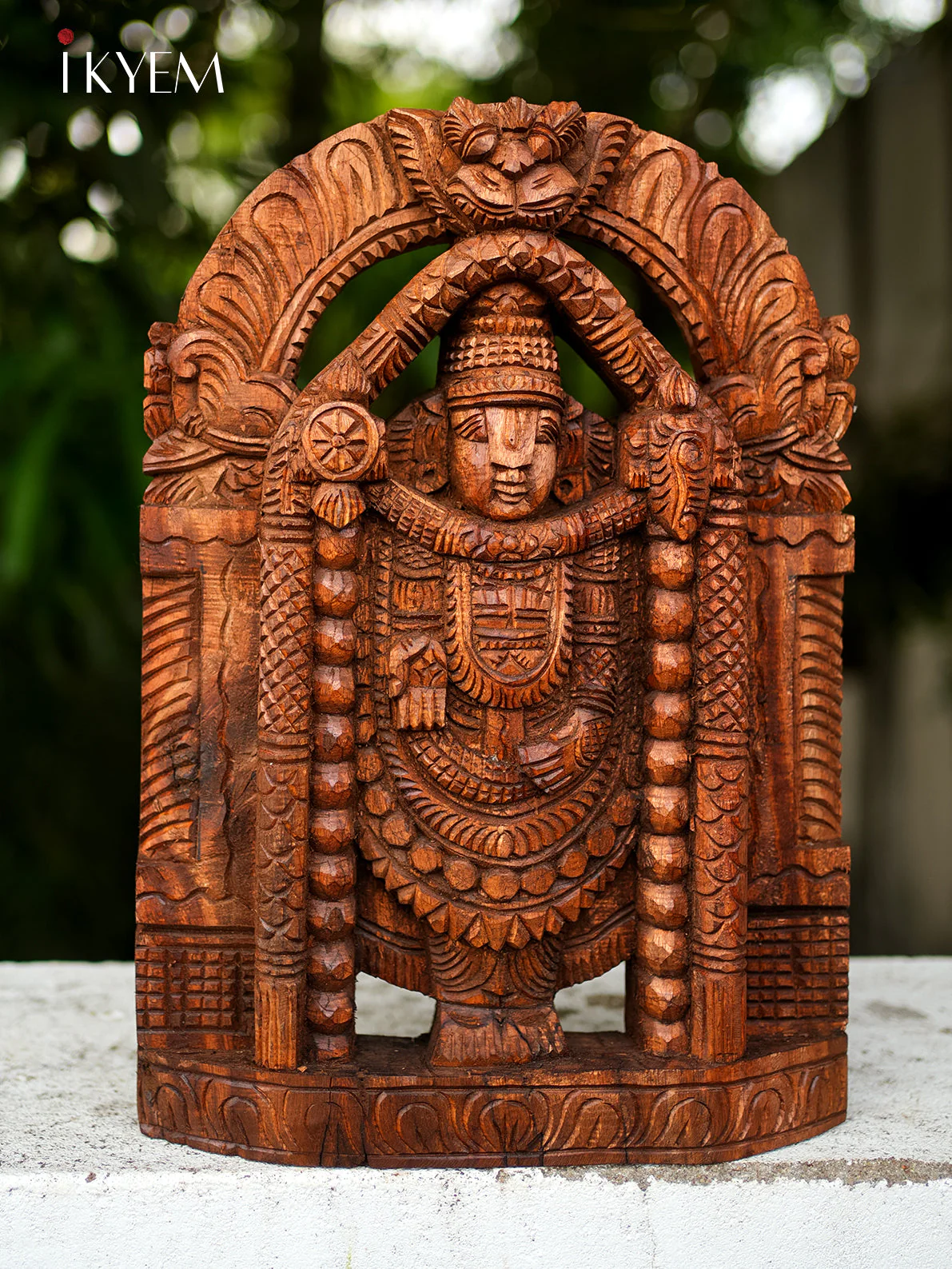 Wooden Hand Carved Tirupathi Balaji - 4GJ09041 - Image 7