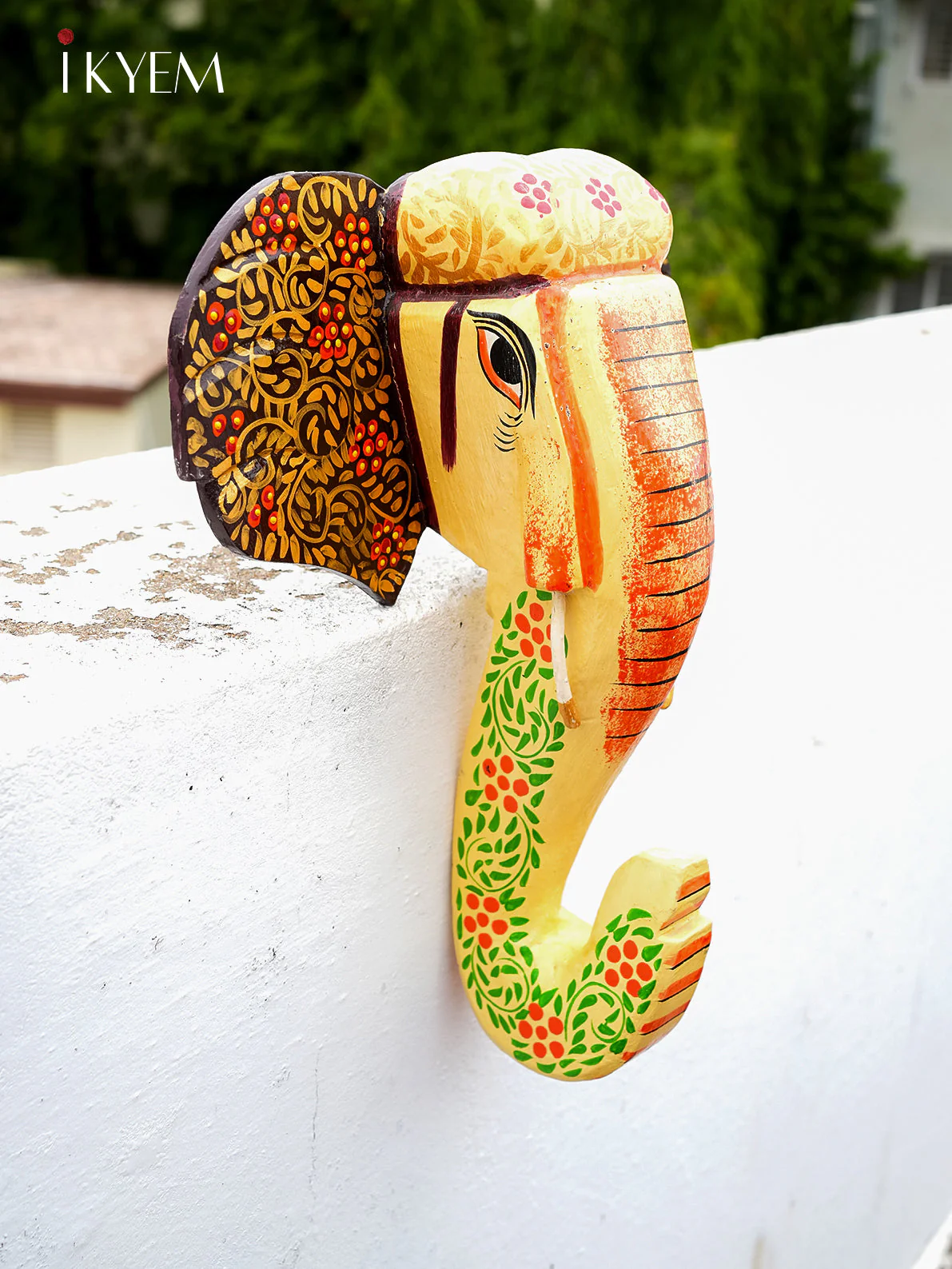 Hand Painted Elephant mask - Image 2