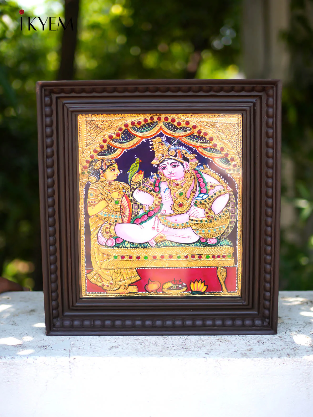Krishna - Tanjore Painting (15x13) Inch - 4HJ01033