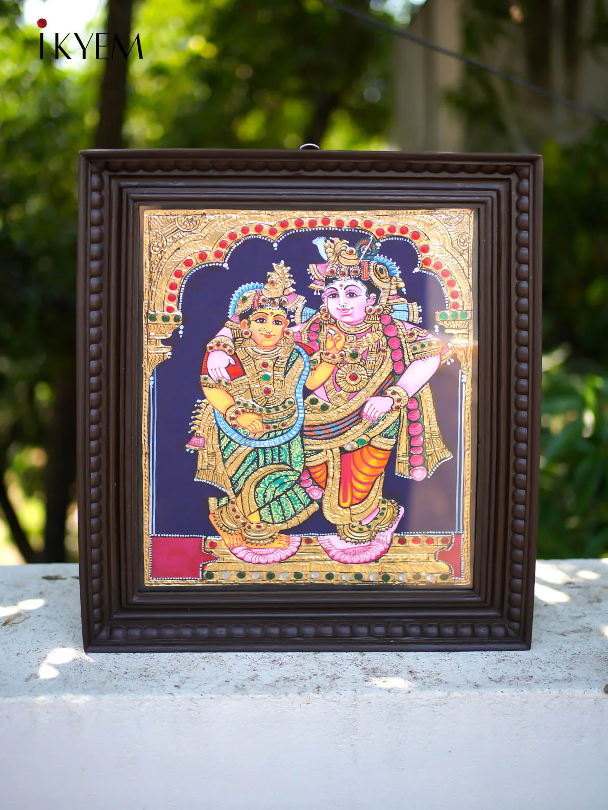 Radha Krishna - Tanjore Painting 18x15 inches - 4HJ01039
