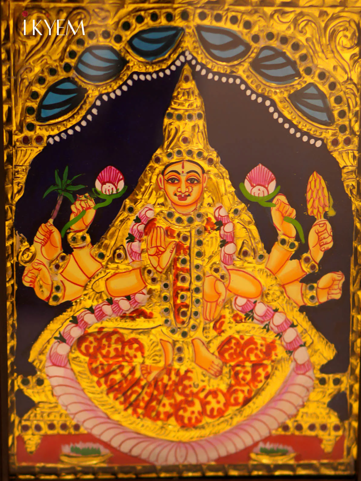 Ashtalakshmi - Tanjore Painting (51*11 inches) - Image 8