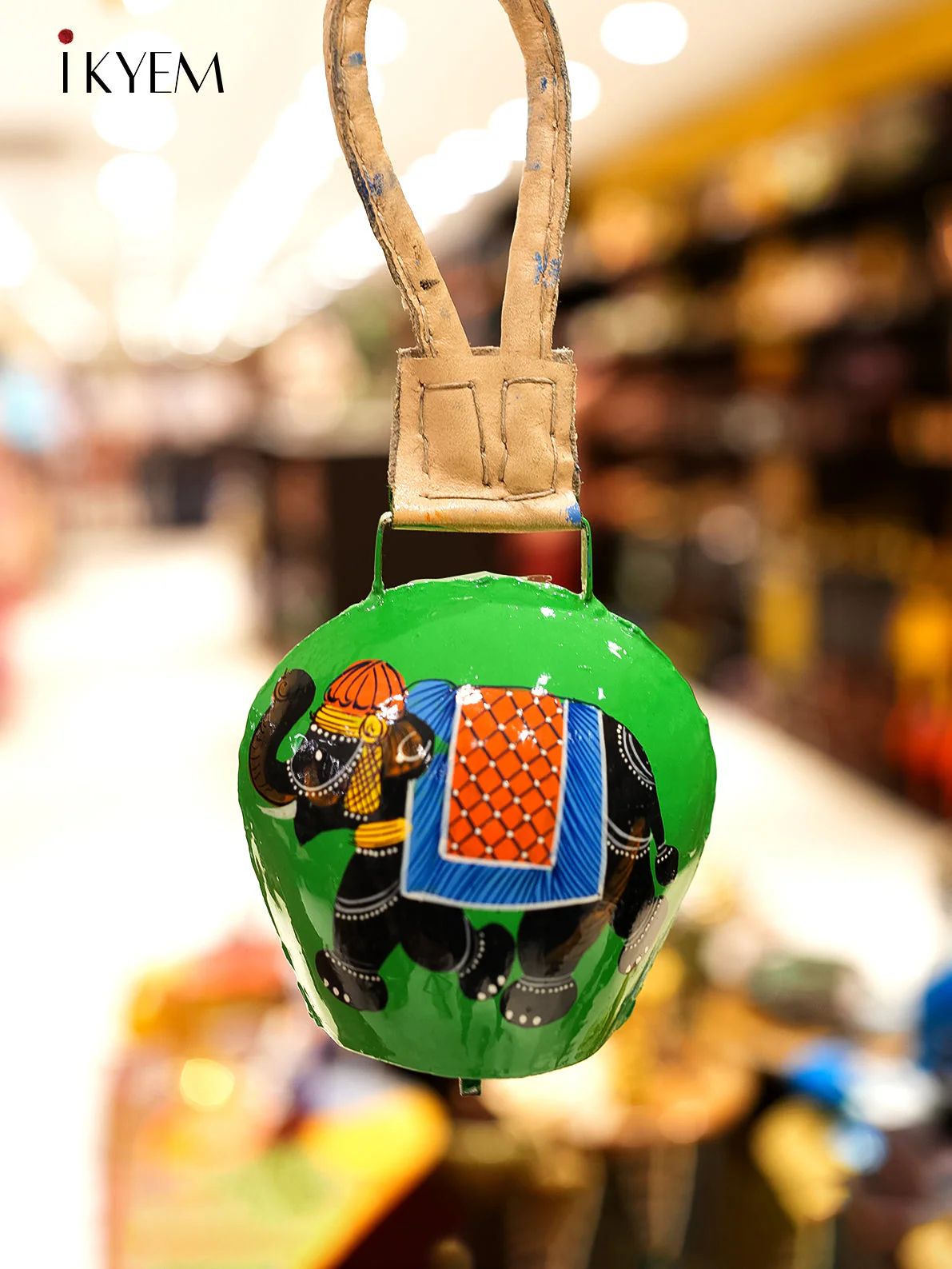 Handpainted Cow Bells (10 inches)- Assorted Elephant Colors