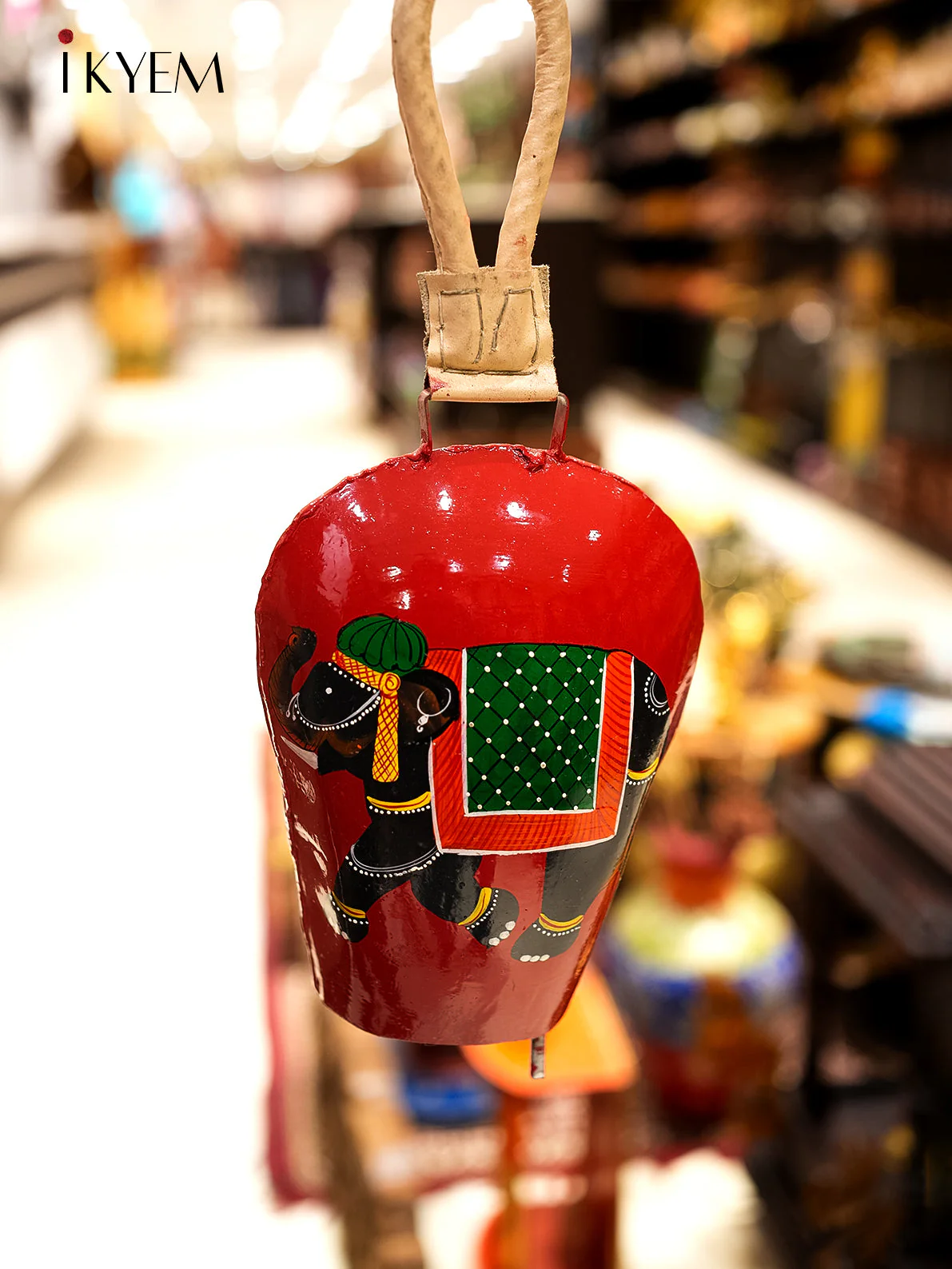 Handpainted Cow Bells (14 inches) - Assorted Elephant Colors