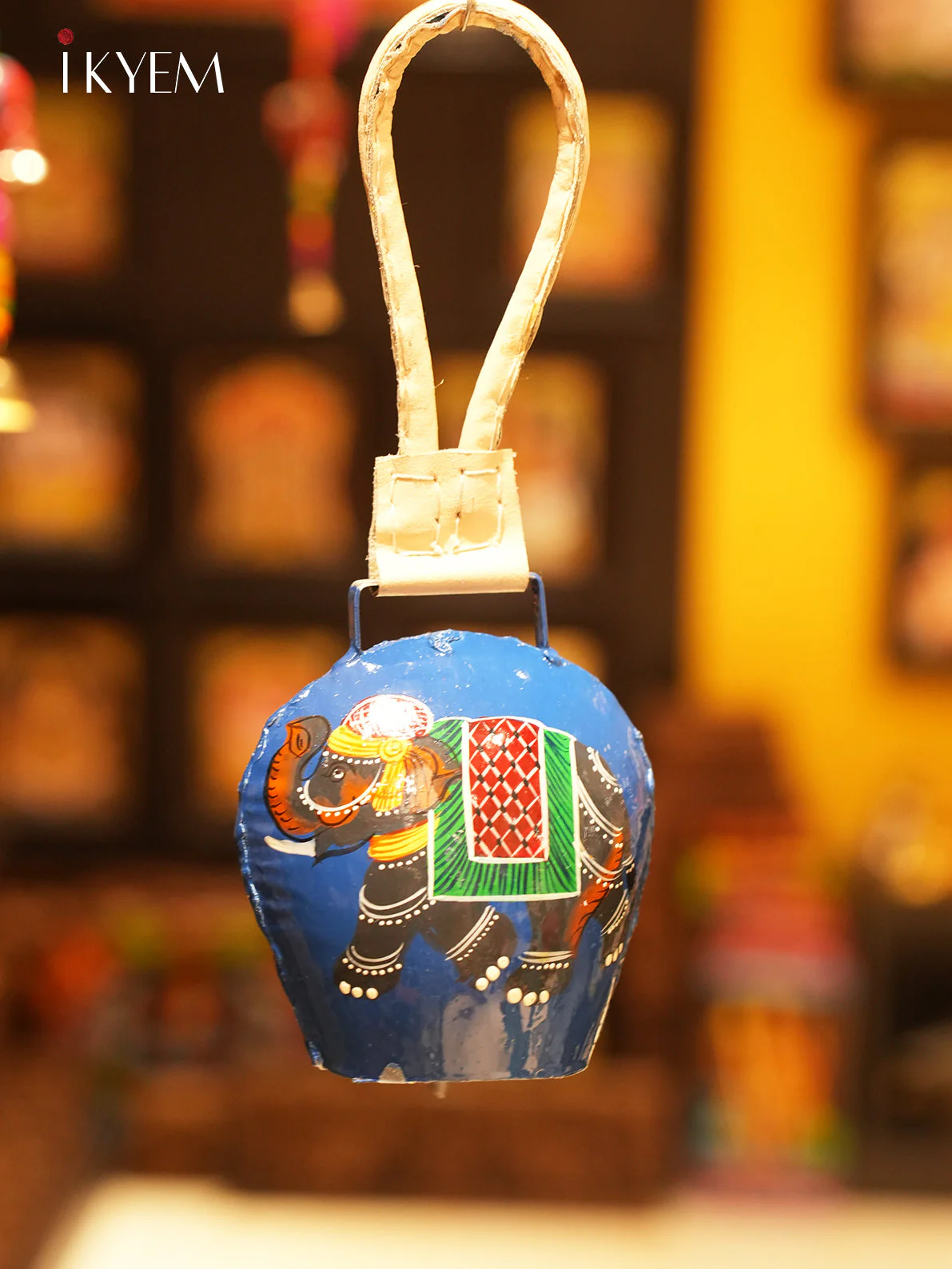 Handpainted Cow Bells (10 inches) - Assorted Elephant Colors