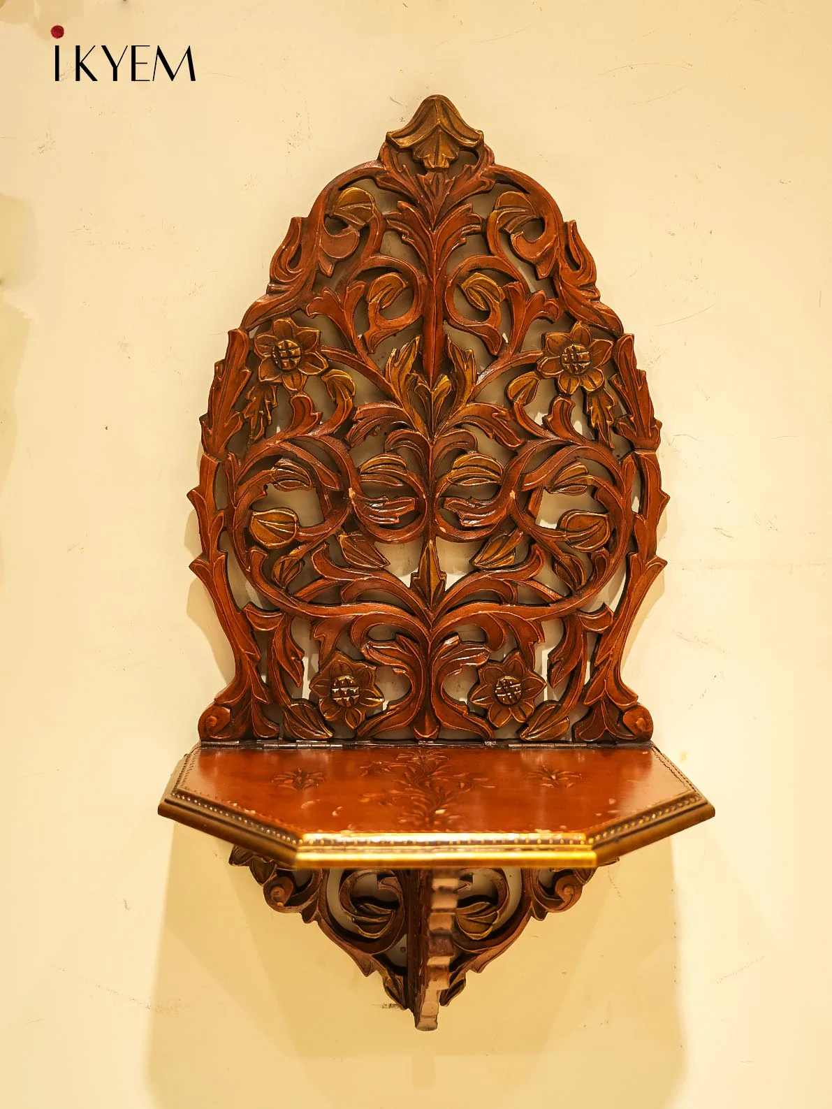 Hand carved Wooden Jarokha with bottom base
