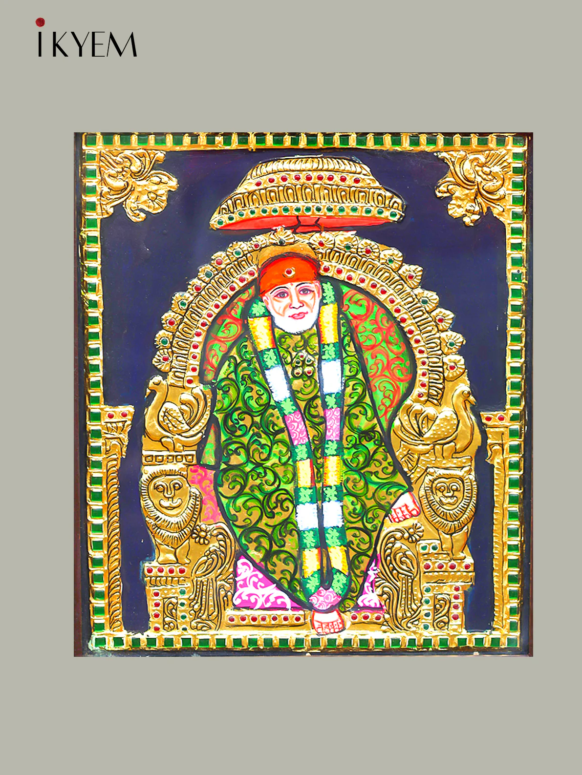 Shiridi Sai Baba - Tanjore Painting - Image 3