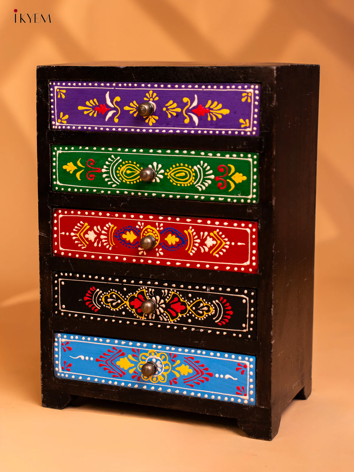 Wooden Hand Painted with 5 Drawers -11 Inch - 4IJ26135 - Image 5