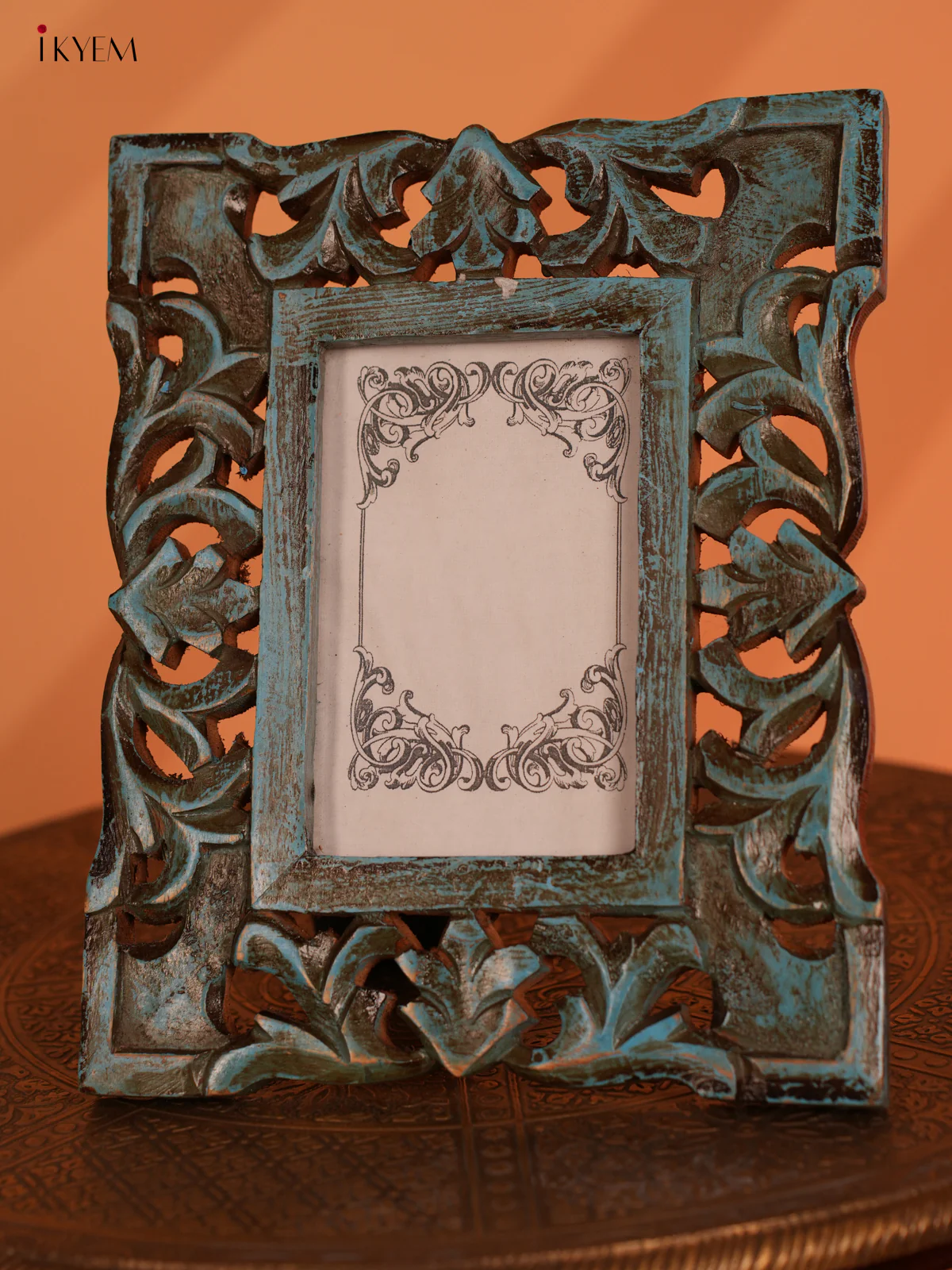 Wooden Carved Photo frame - 10.2 Inch - 4IJ30007 - Image 2