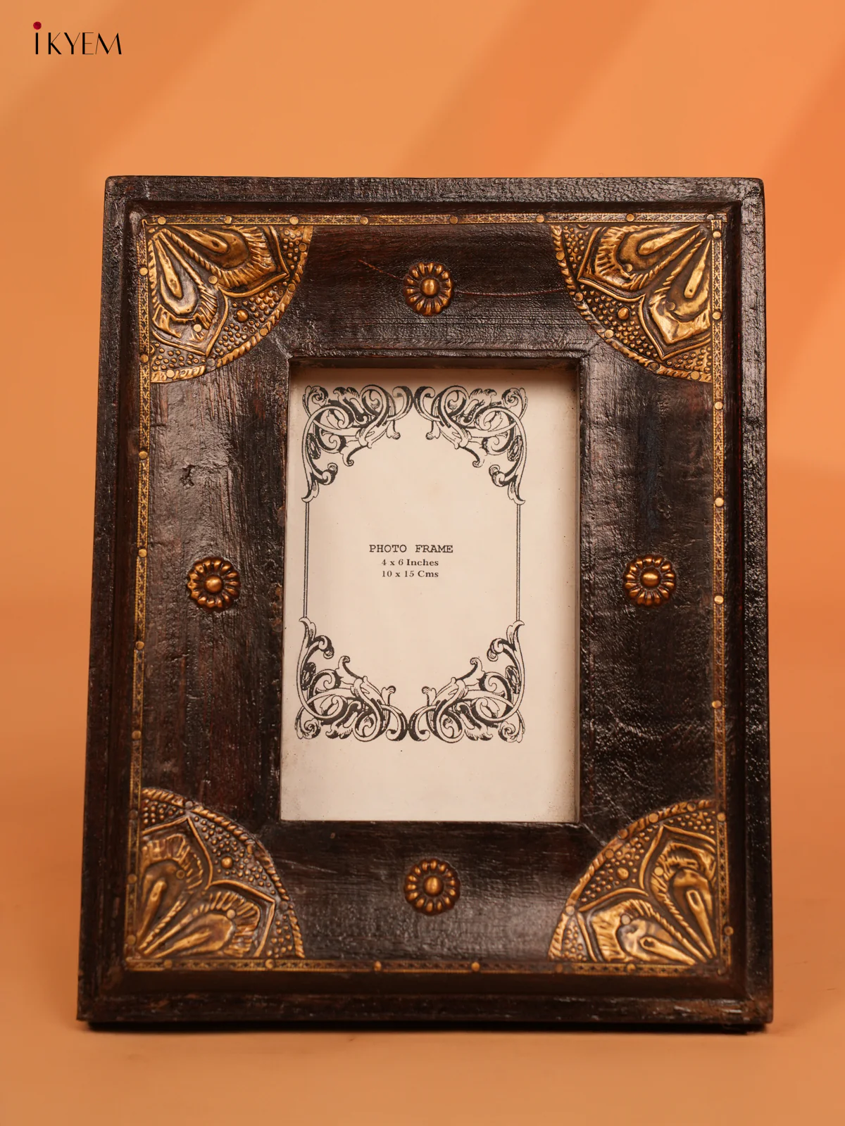 Wooden Brass Fittings Photo Frame- 4IJ30018 - Image 2