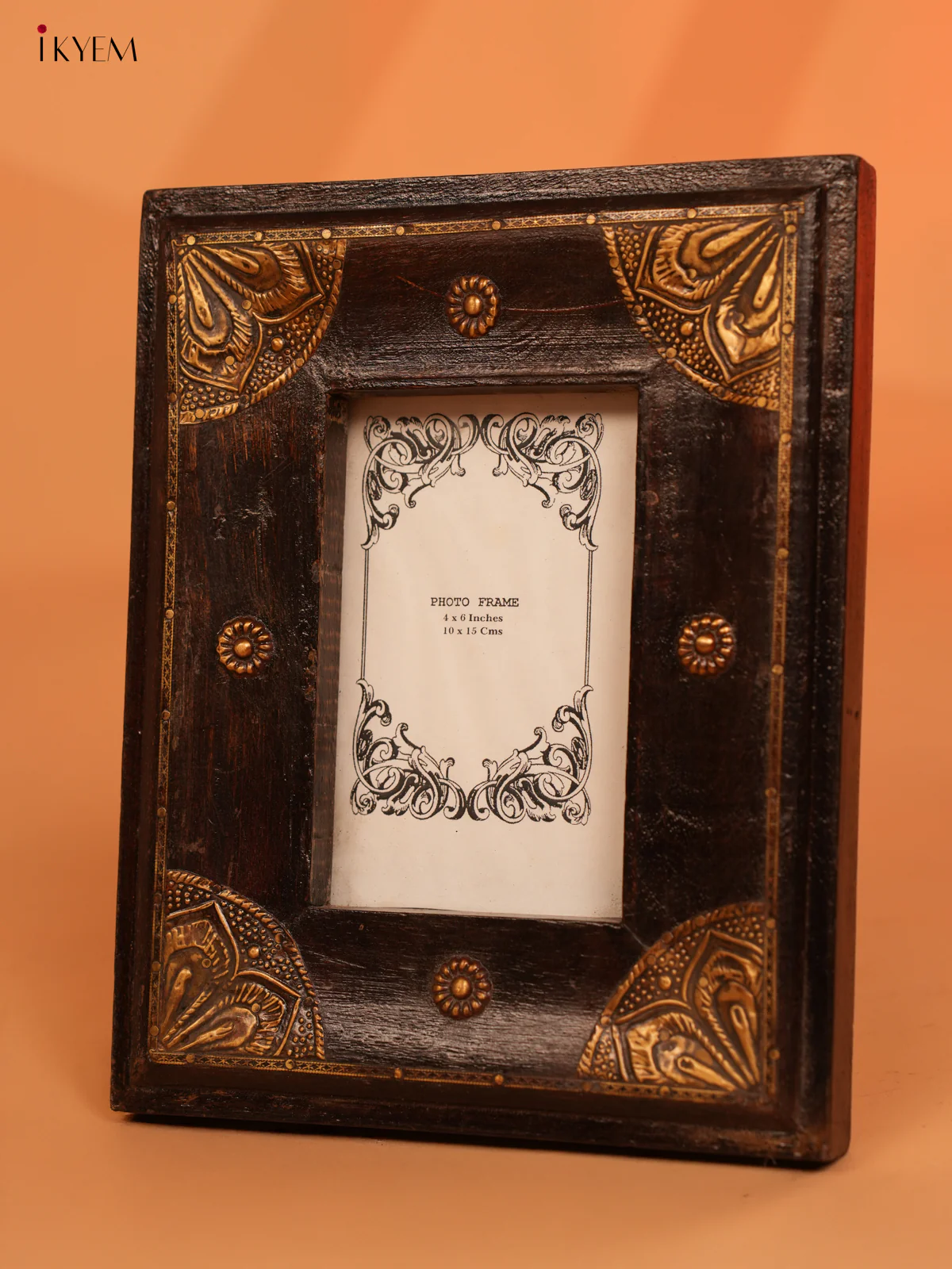 Wooden Brass Fittings Photo Frame- 4IJ30018 - Image 3