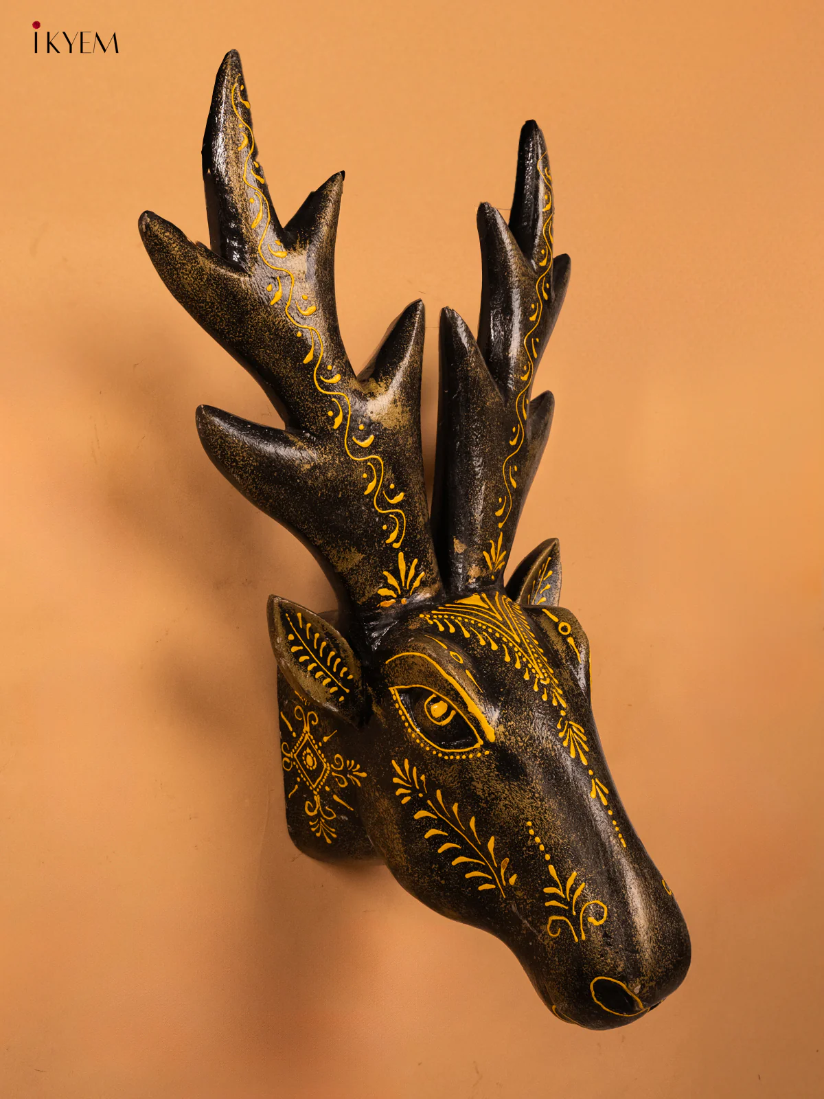 Wooden Hand Painted Deer Wall hanging - 4IJ30076 - Image 4