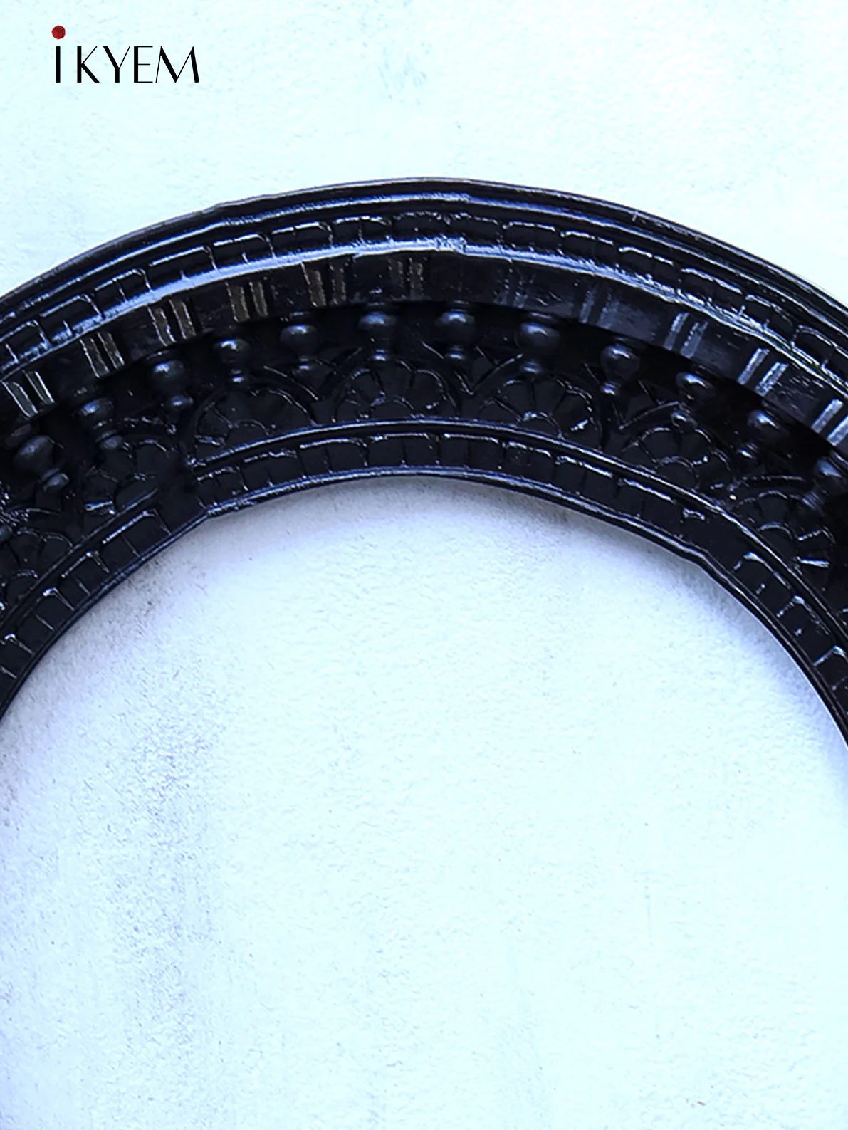 Wooden Mirror Frame Celestial Circle Ornate - 35 Inches - 4JJ02025 - Image 2
