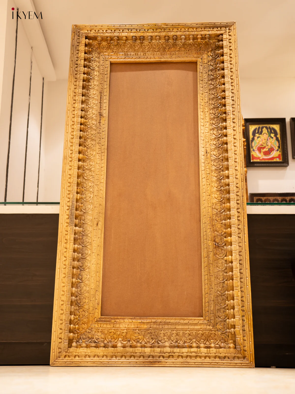 Hand carved Wooden MIRROR FRAME (6/3 feet) - Image 6
