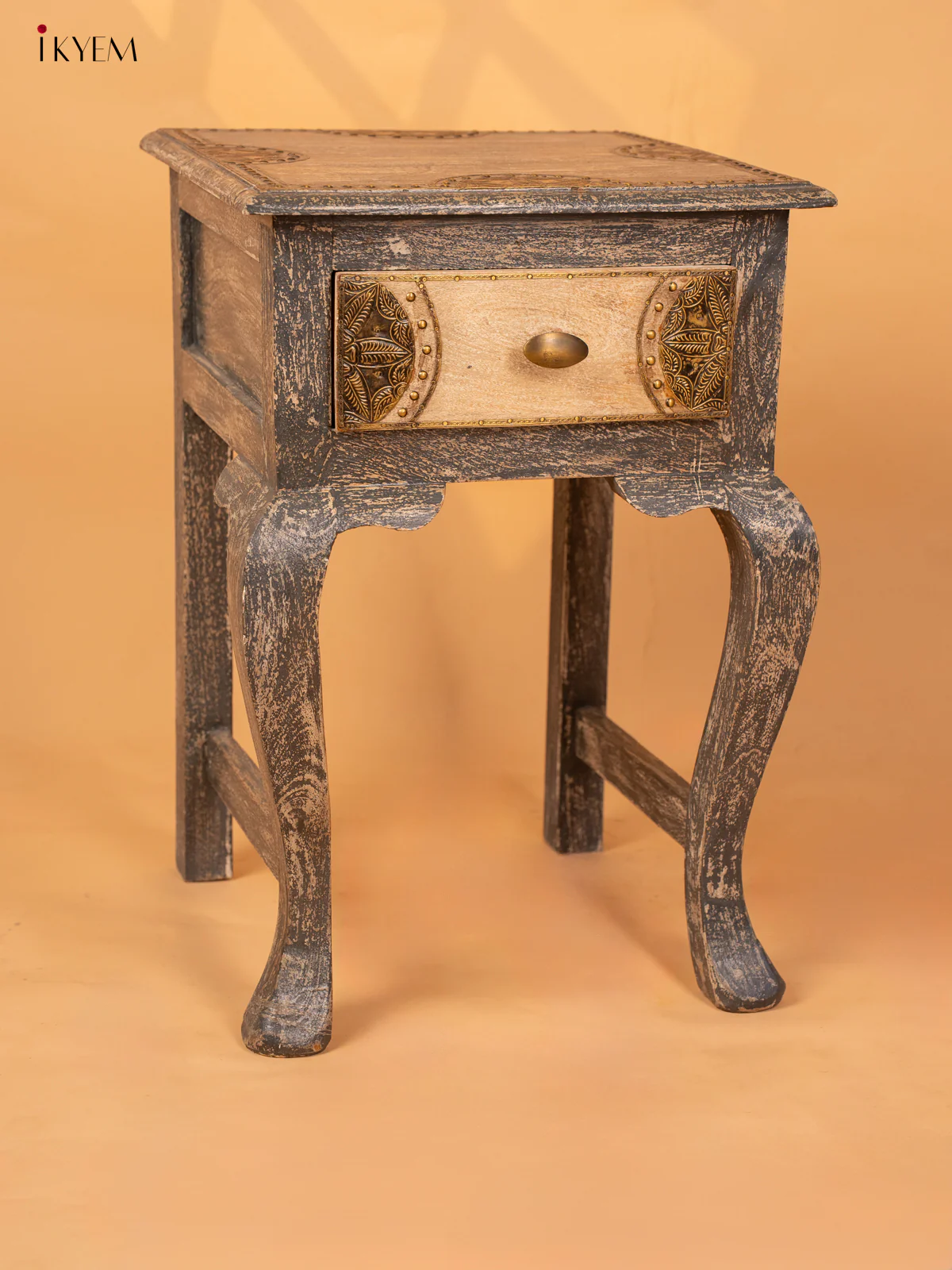 Wooden Table Brass Fitted - (23×16) Inch - 4JJ04035 - Image 5