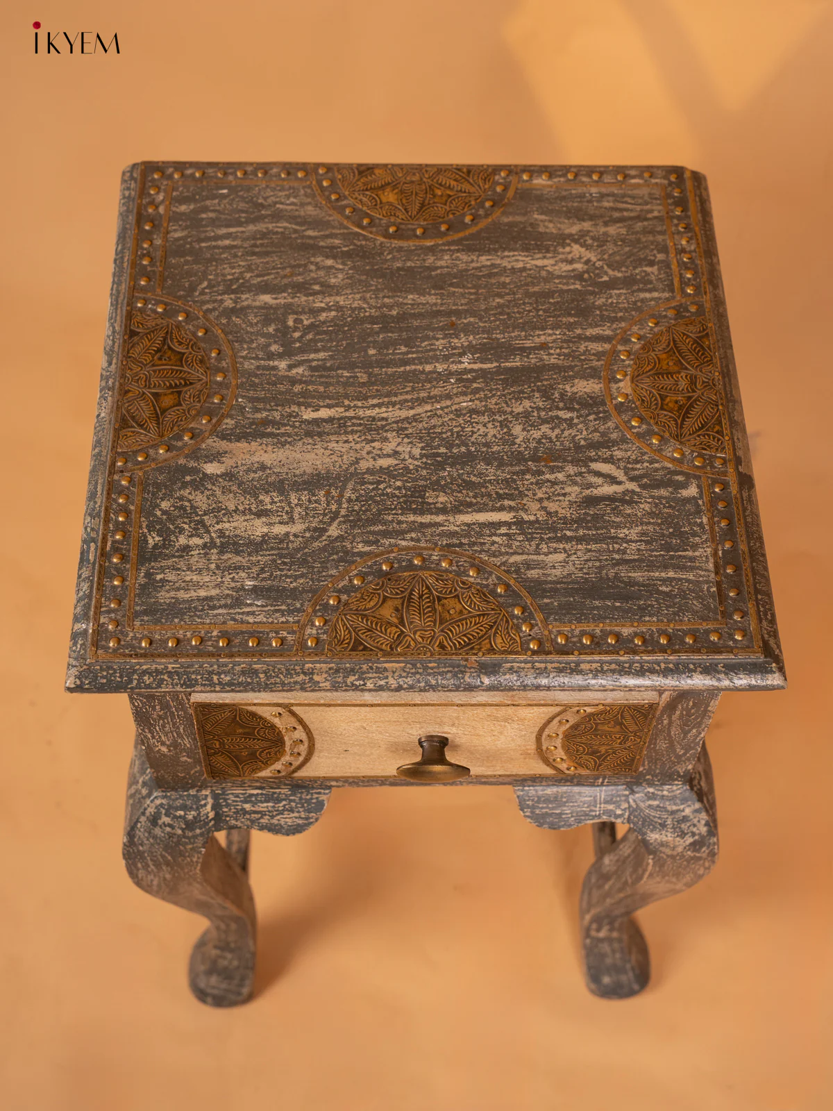Wooden Table Brass Fitted - (23×16) Inch - 4JJ04035 - Image 7