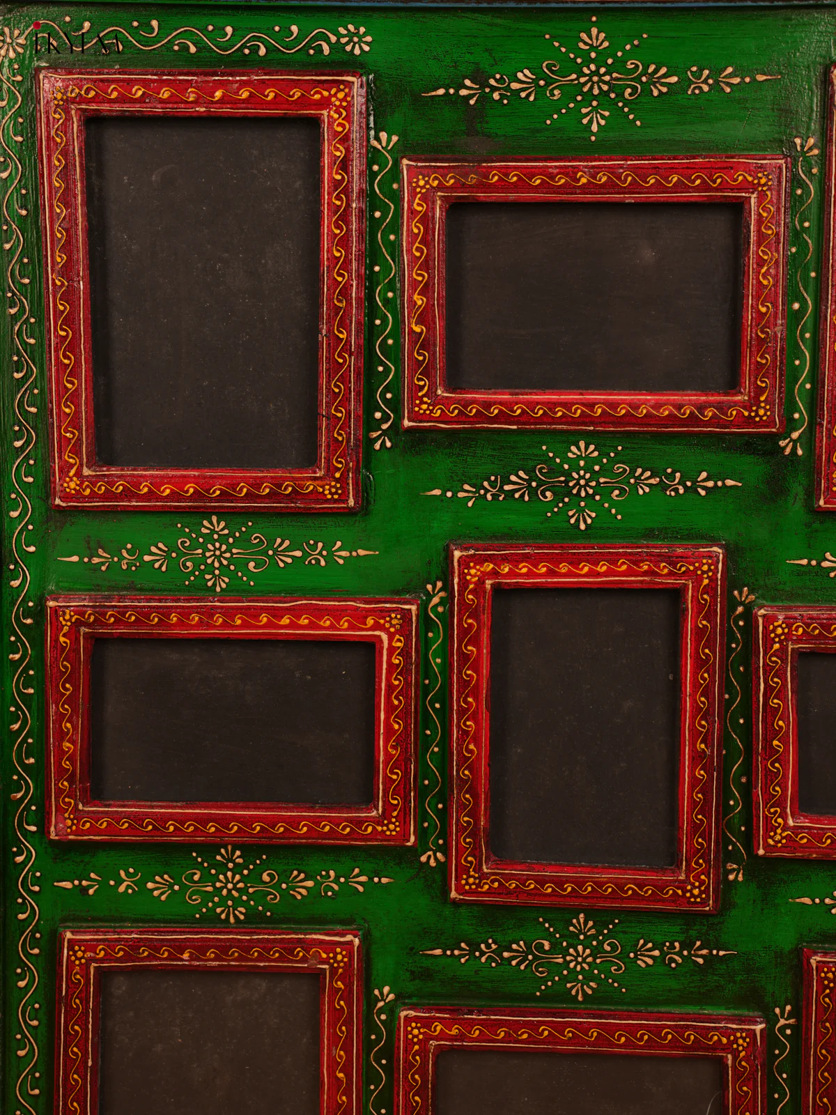 Wooden Hand Painted Mirror College Frame - 4JJ04062 - Image 2