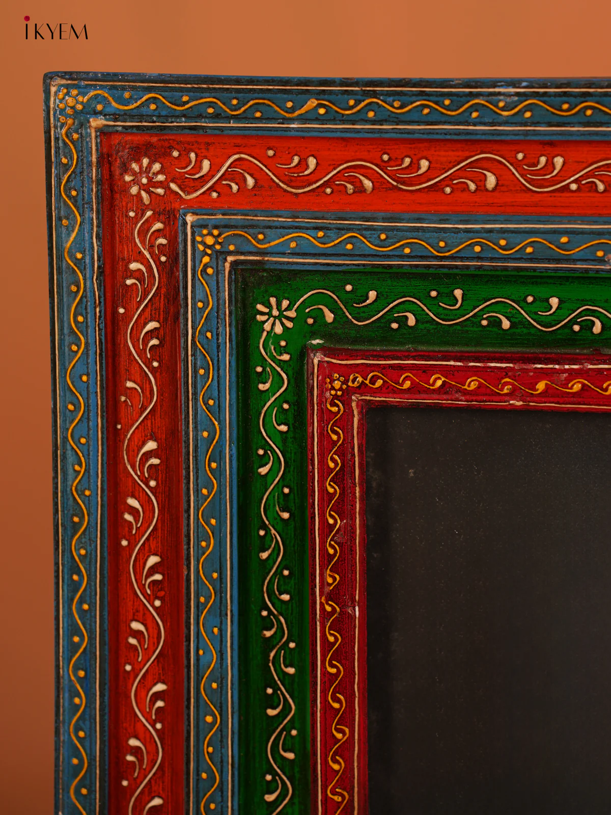 Wooden Hand Painted Mirror College Frame - 4JJ04062 - Image 4