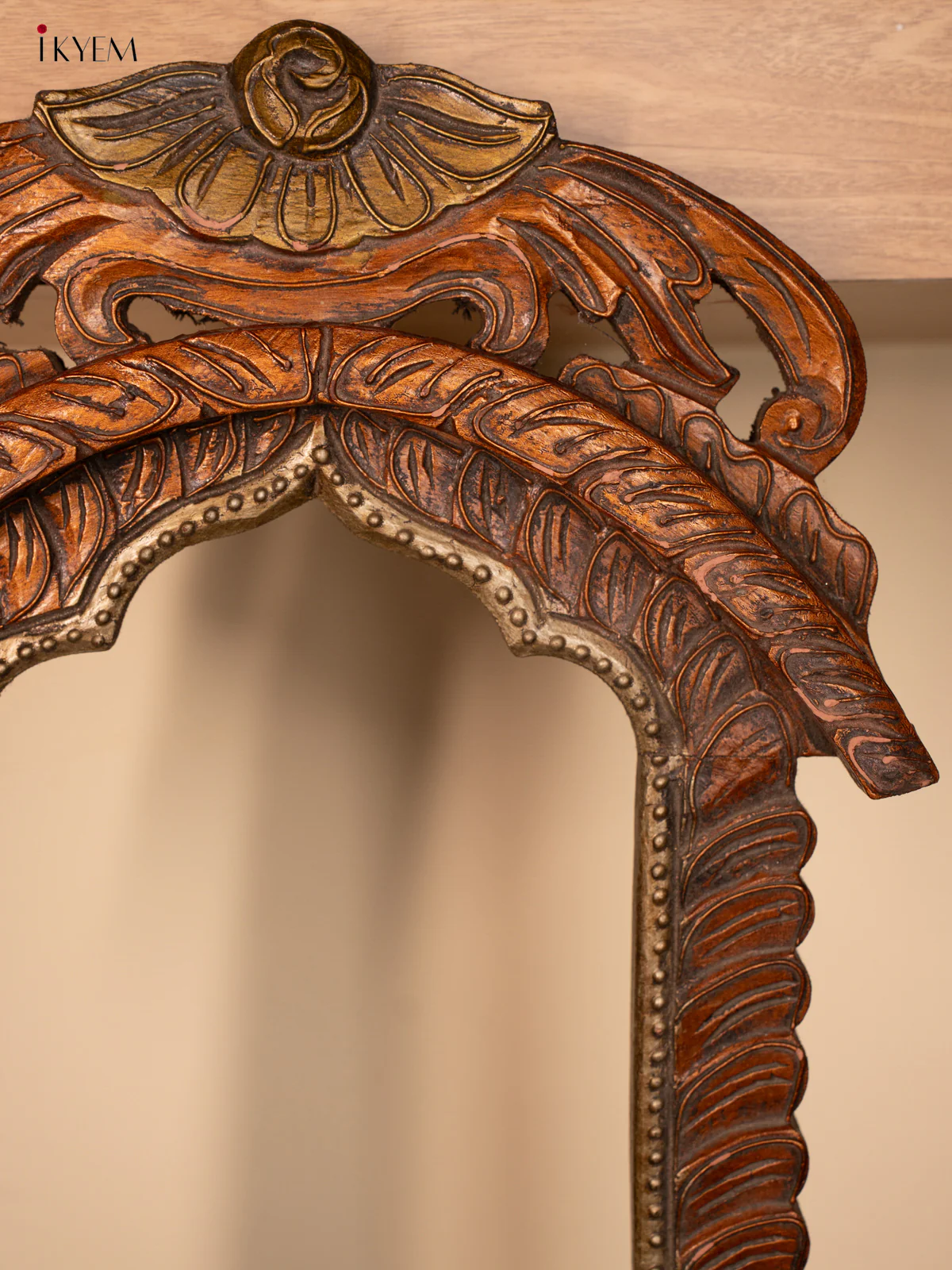 Wooden Peacock Mirror Frame - 4JJ04103 - Image 4