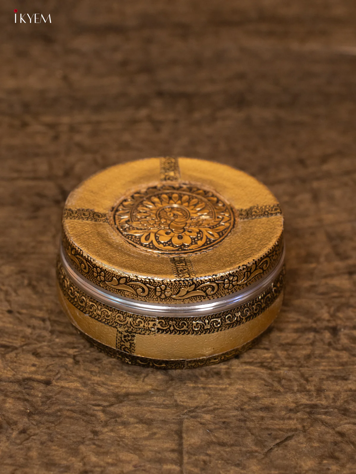 Meenakari Dabba Gold (3×3)- 4JJ12042 - Image 2