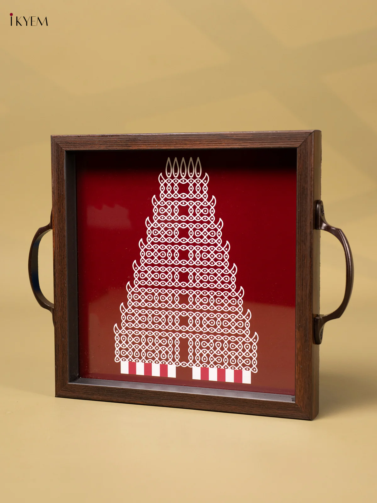 Digital Printed Tray - Temple Gopuram (8x8) - AA02121 - Image 3