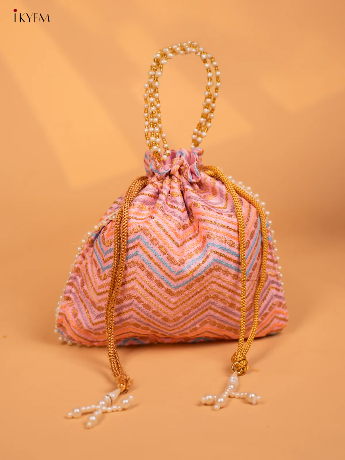 Fancy Designer Embroidered potli Bag - KD09121 - Image 5