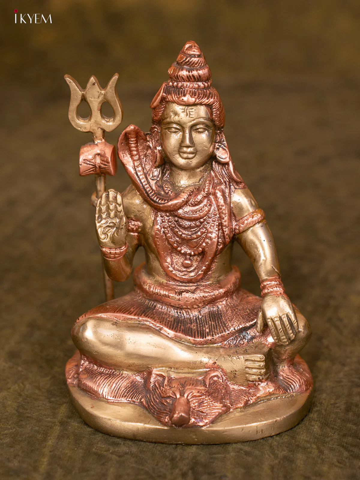 Lord Shiva in Dual tone (Brass & Copper), Feature rich. Perfect for your pooja room - Image 5