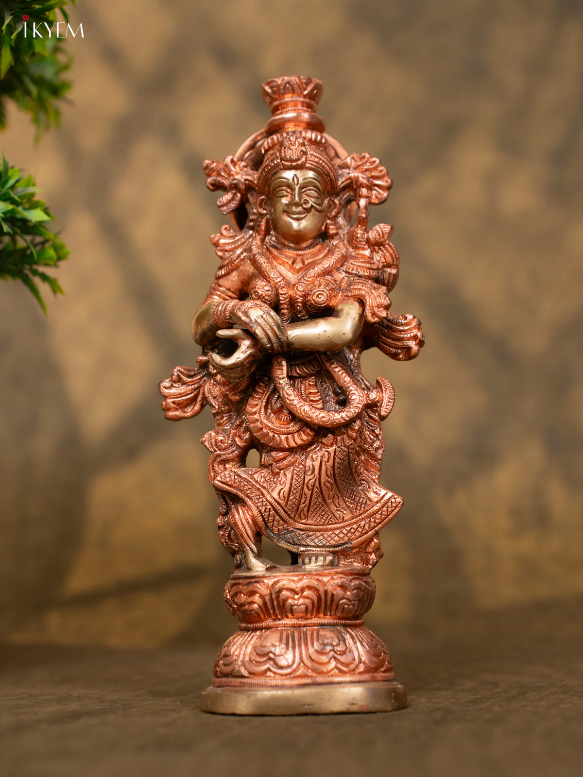 Mata Radha in Dual Tone (Brass & Copper) - Carved by master Artisans - Image 2