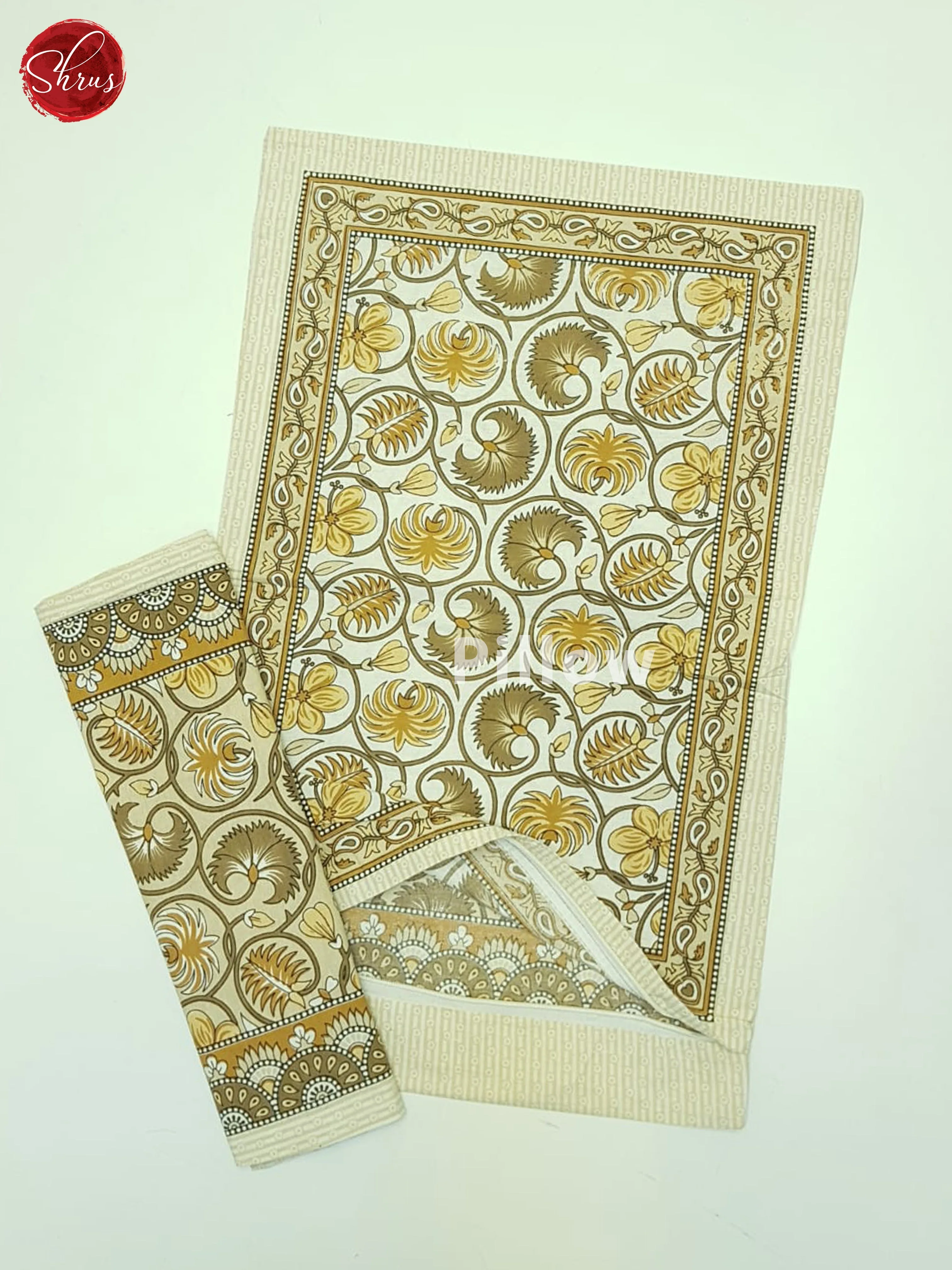 Brown And Cream- Jaipur block printed - Image 3