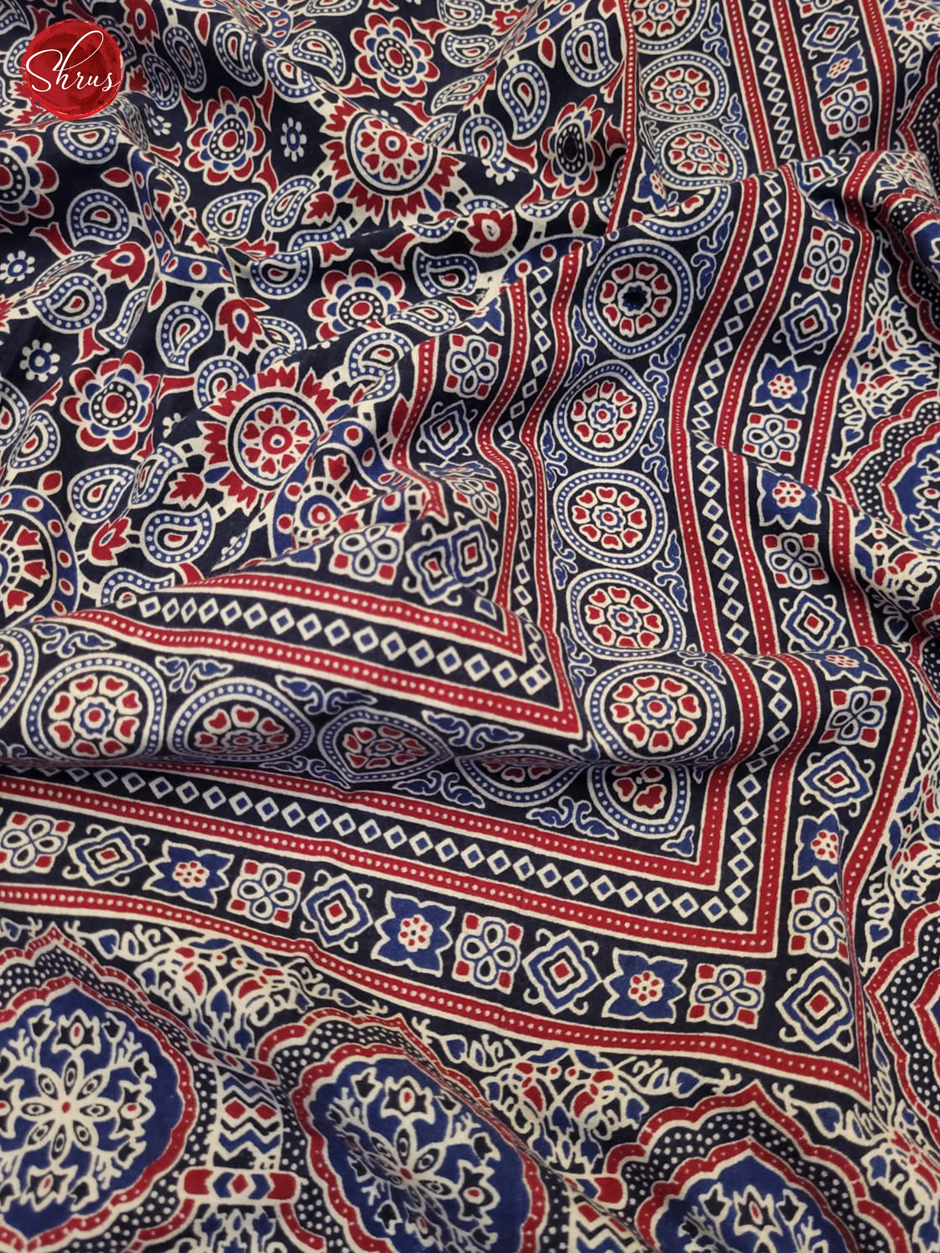 Blue And Red- Jaipur Cotton Block Printed Bed Spread