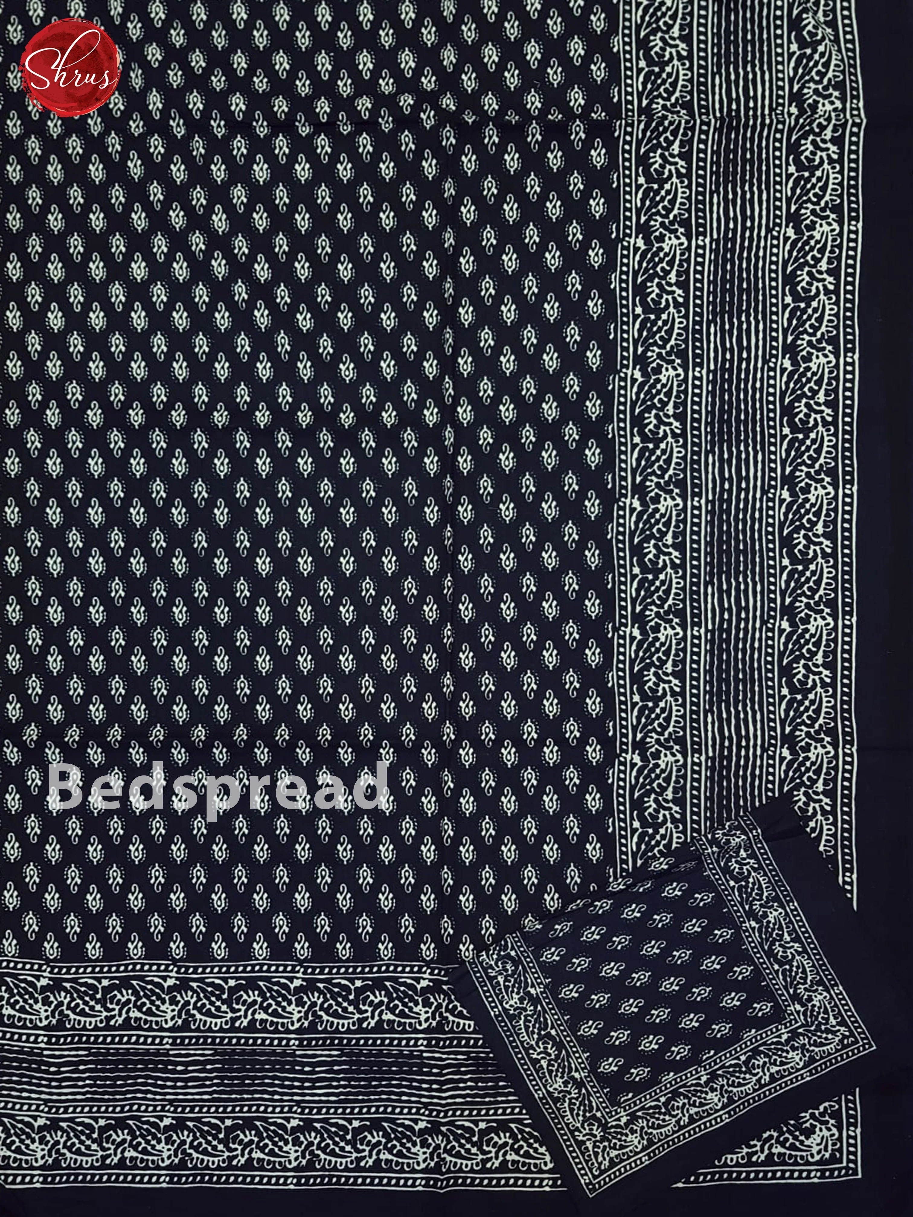 Blue - Jaipur Block Printed Cotton Bed Spreads - Image 2
