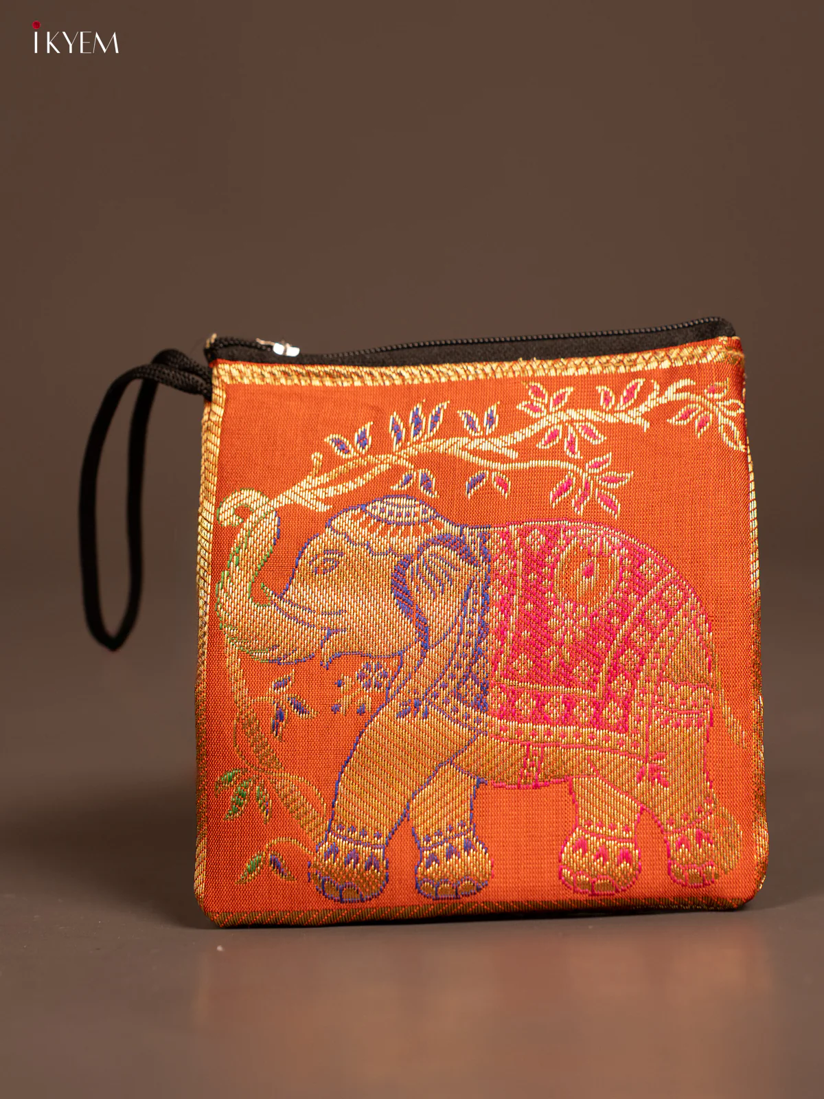 Elephant designed Banarasi Coin Pouch - KF05117 - Image 12